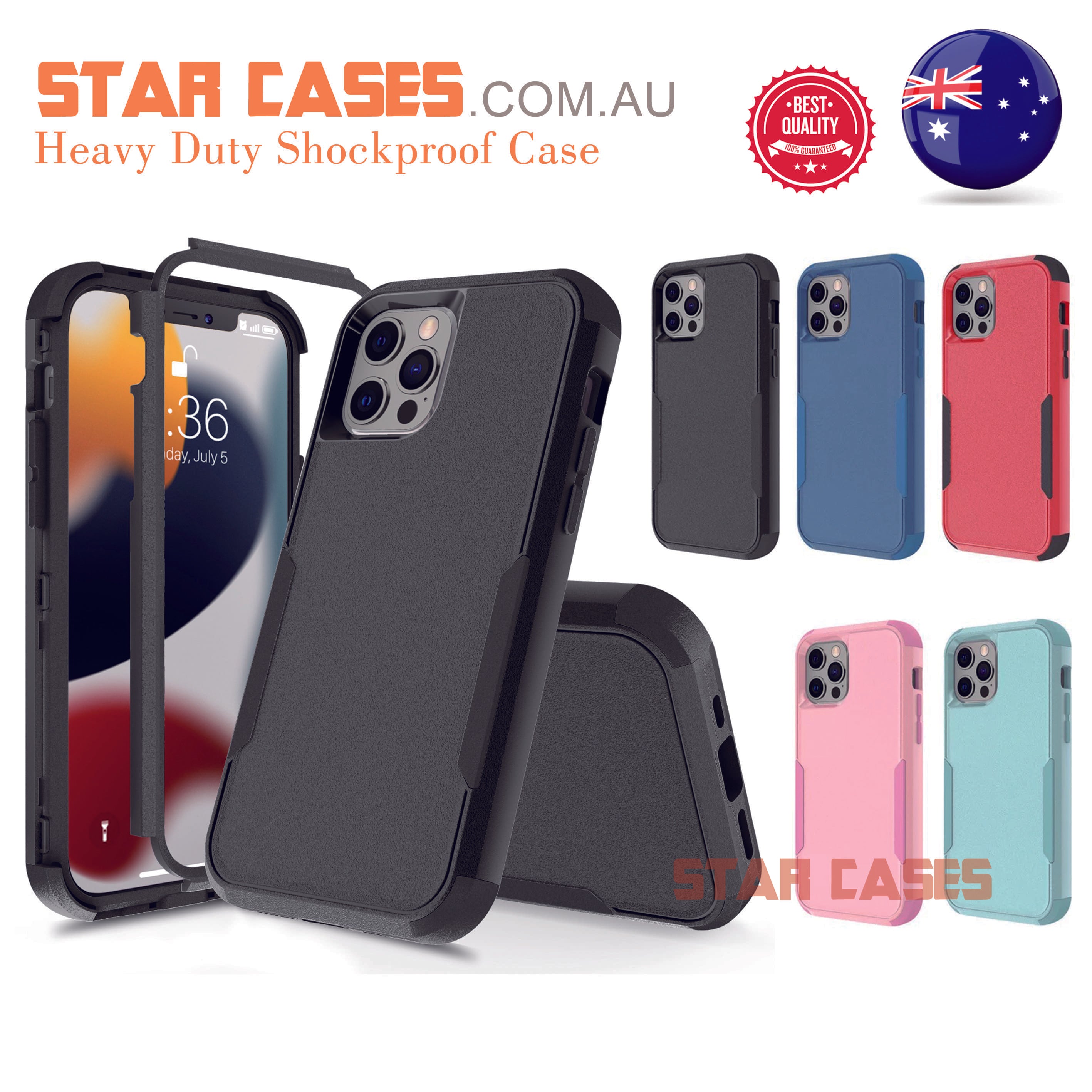 iPhone 13 Pro Hybrid Shockproof Commuter Case