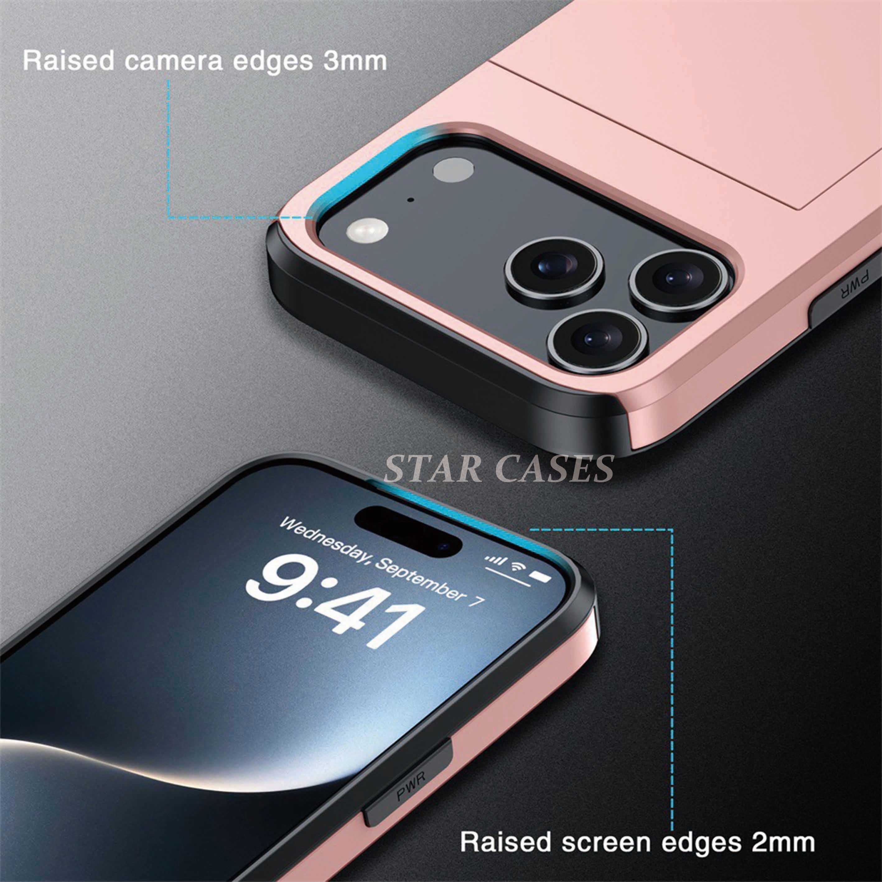 iPhone 17 Heavy Duty Back Slide Card Case