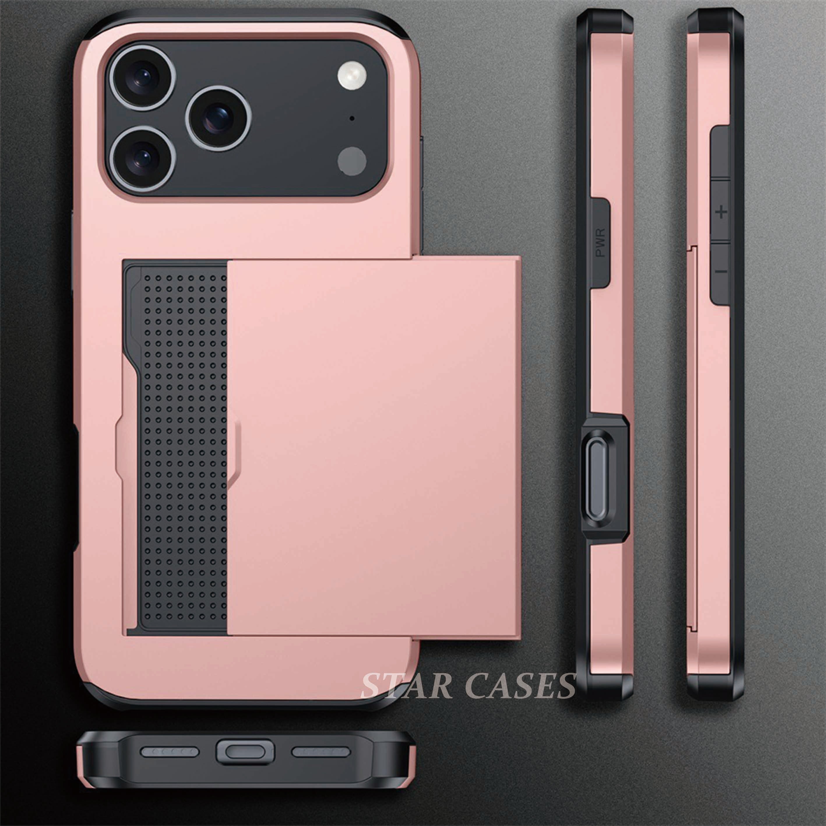 iPhone 17 Air Heavy Duty Back Slide Card Case