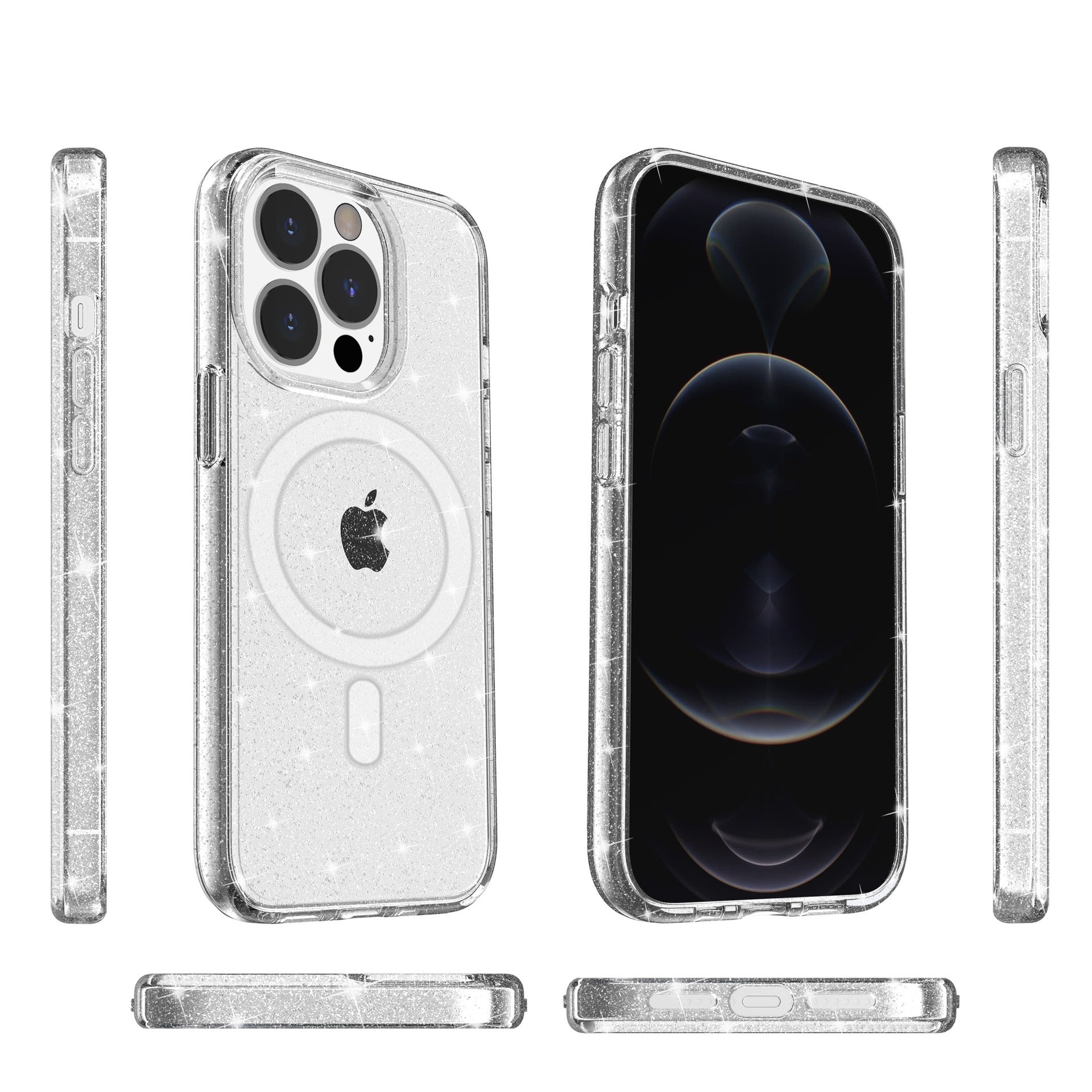 iPhone 11 Terminator Magsafe Glitters Hard Clear Case