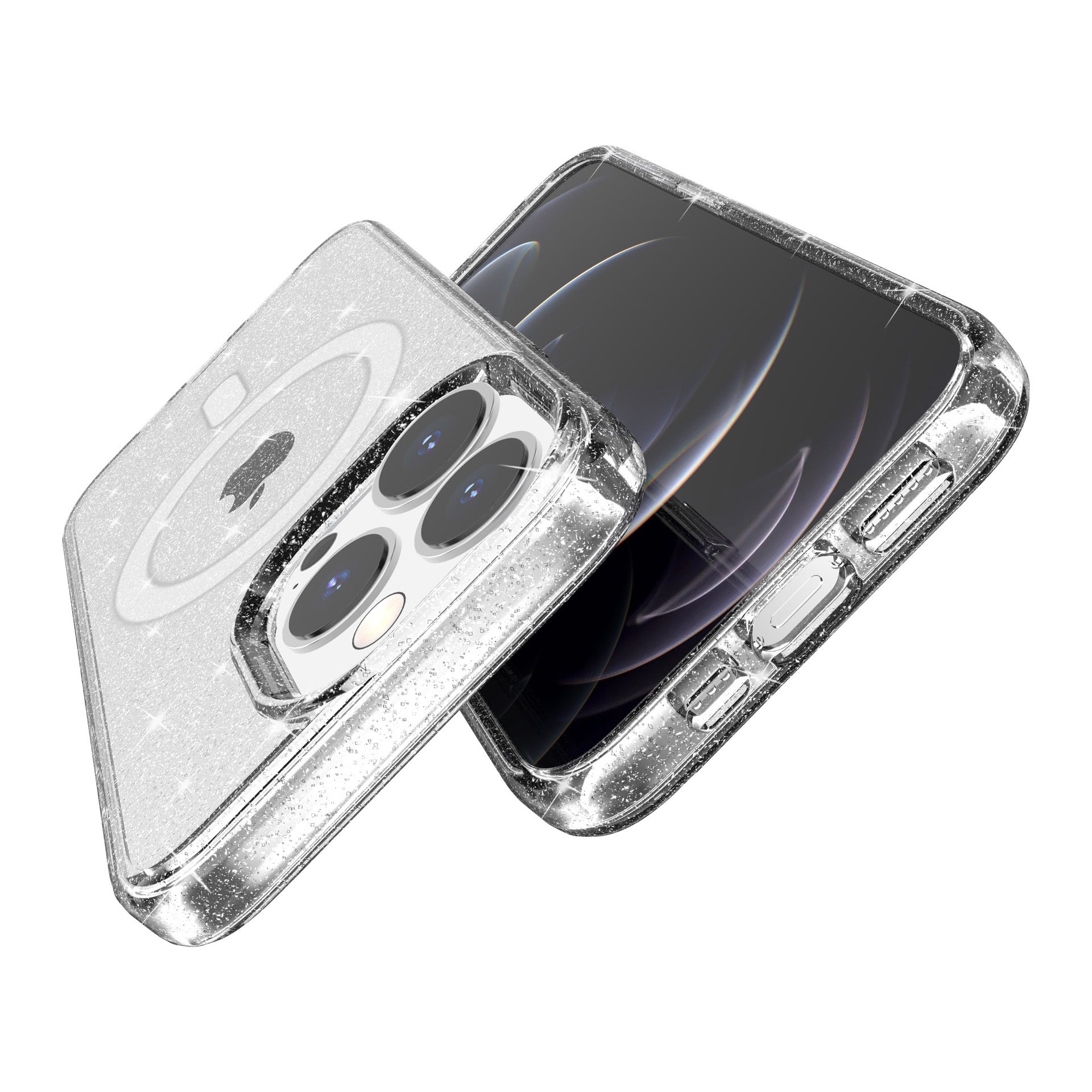iPhone 16 Plus Terminator Magsafe Glitters Hard Clear Case