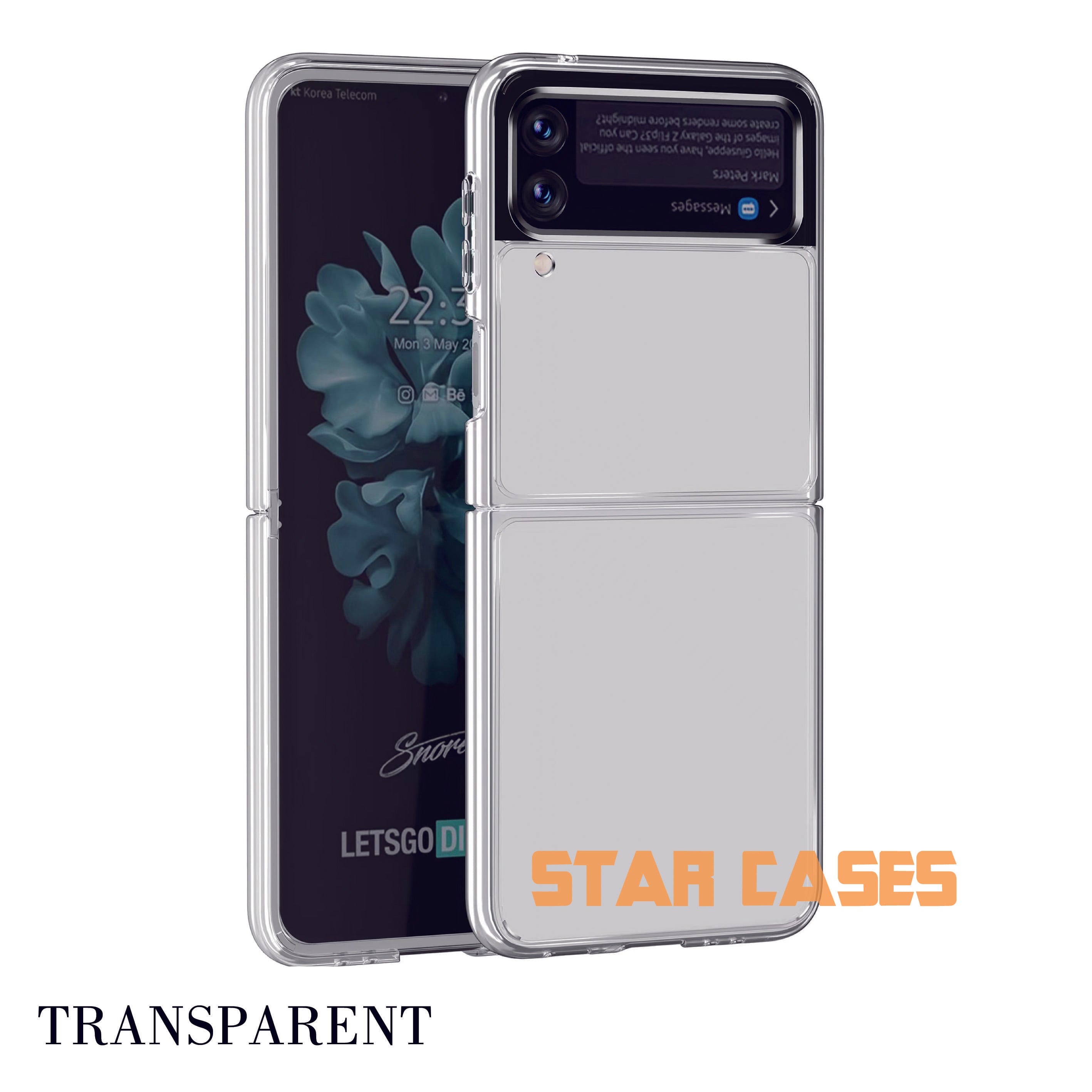 Samsung Galaxy Z Flip 5 Heavy Duty Slim Clear Case