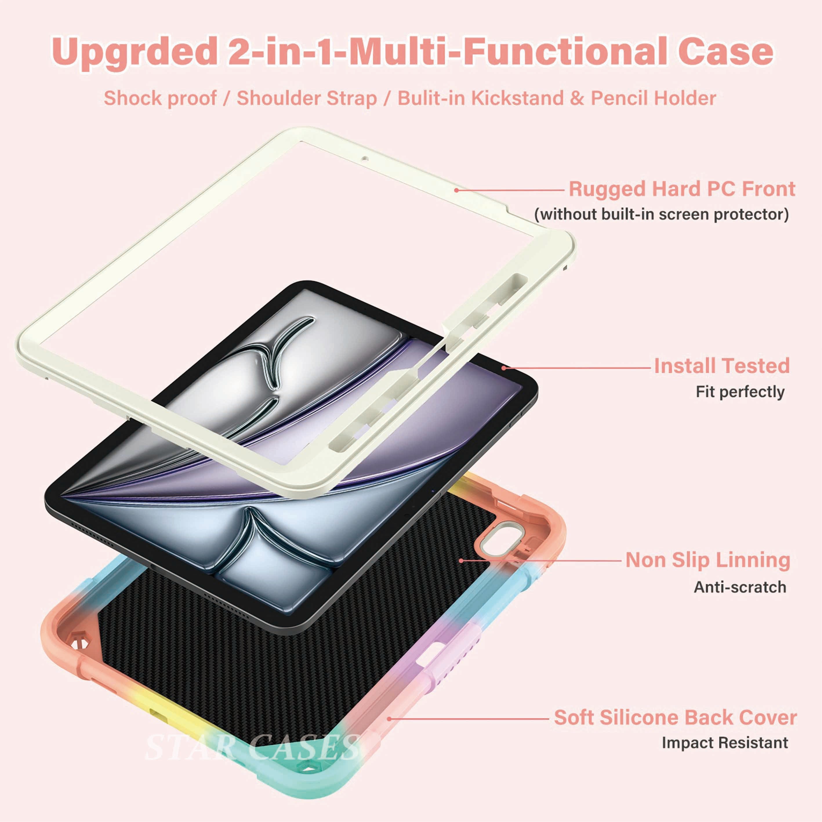 iPad 11 inch (A16) Armor Butterfly Kickstand Case