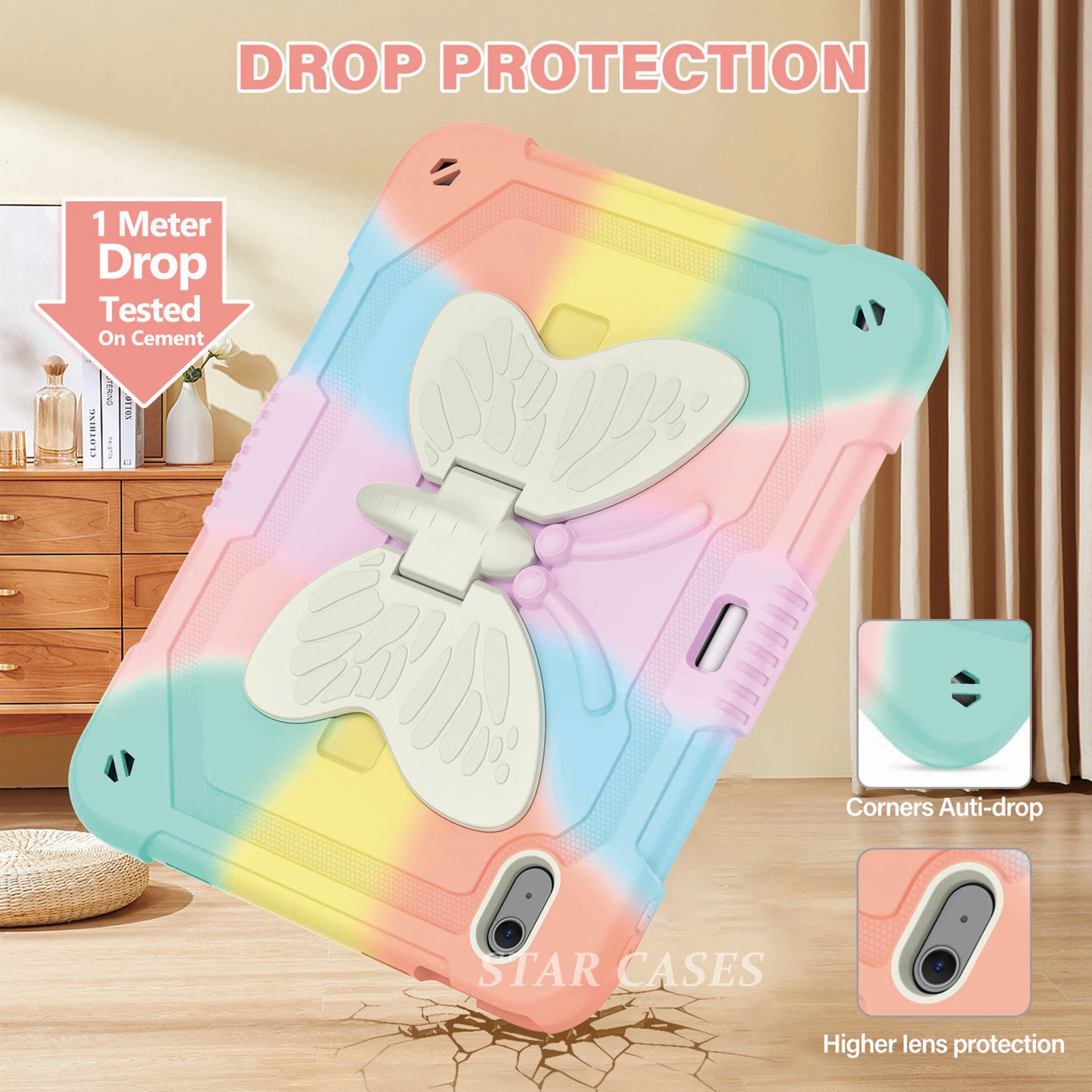 iPad 789 10.2 Armor Butterfly Kickstand Case