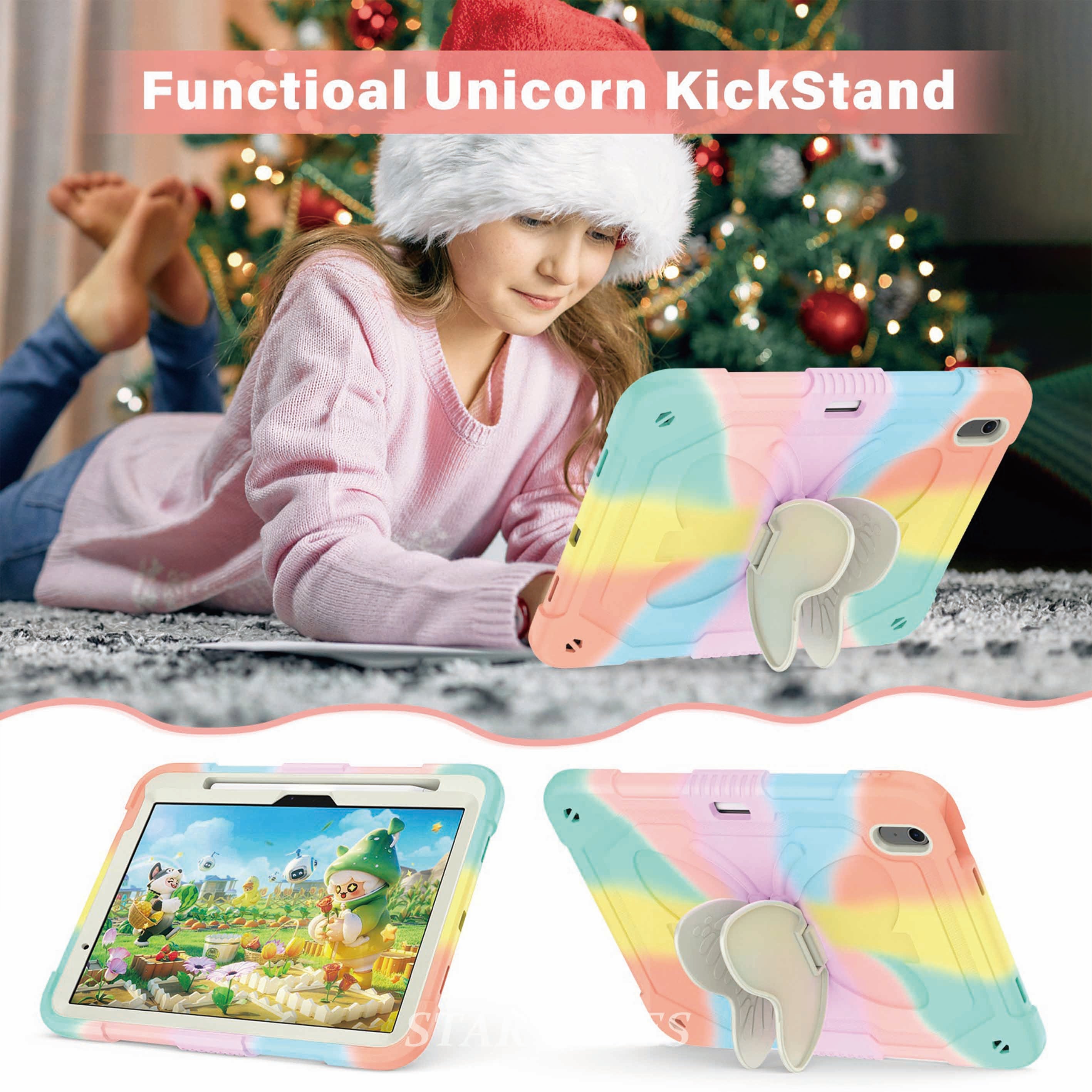 iPad 11 inch (A16) Armor Butterfly Kickstand Case