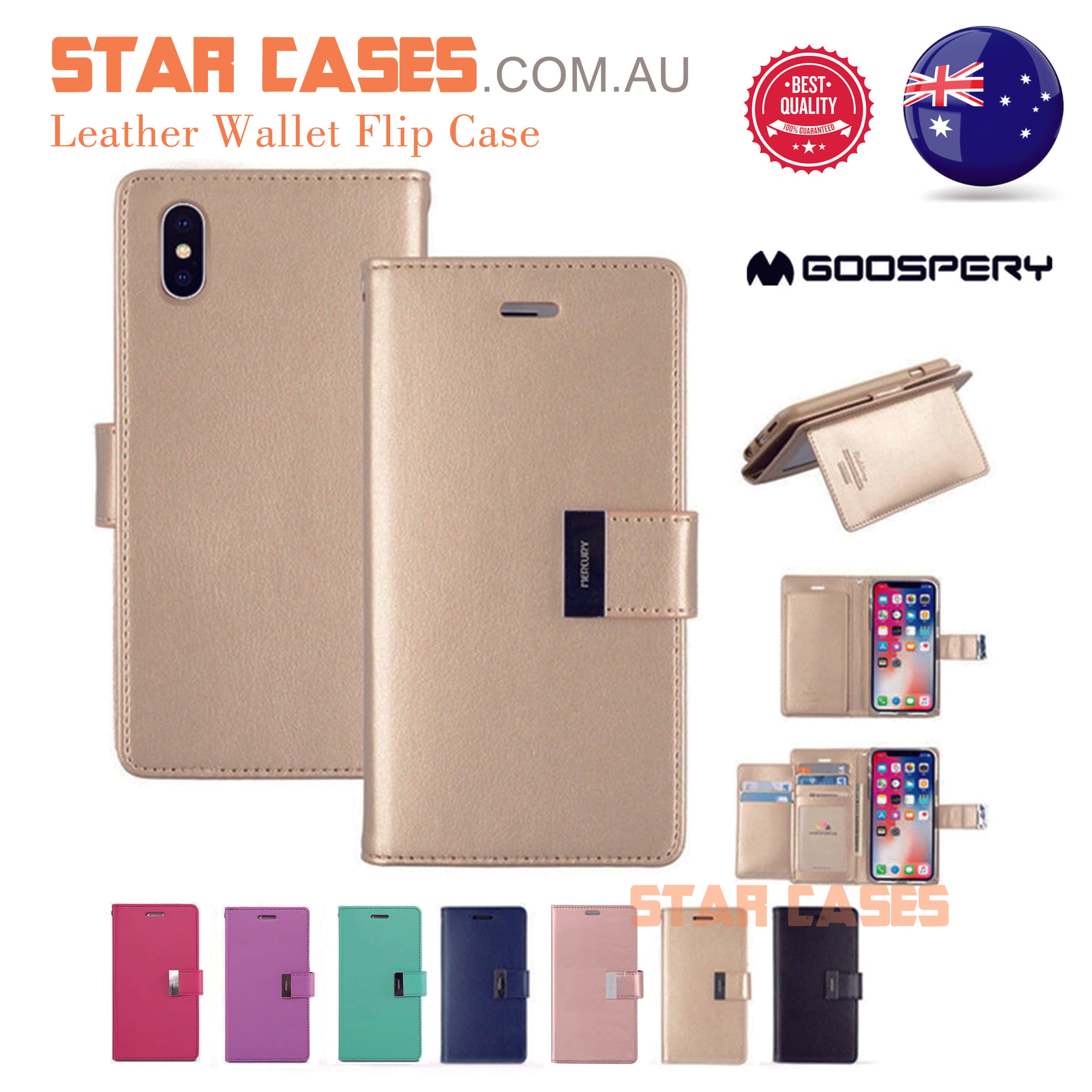 iPhone 15 ProMax Rich Dairy Flip Wallet Cover