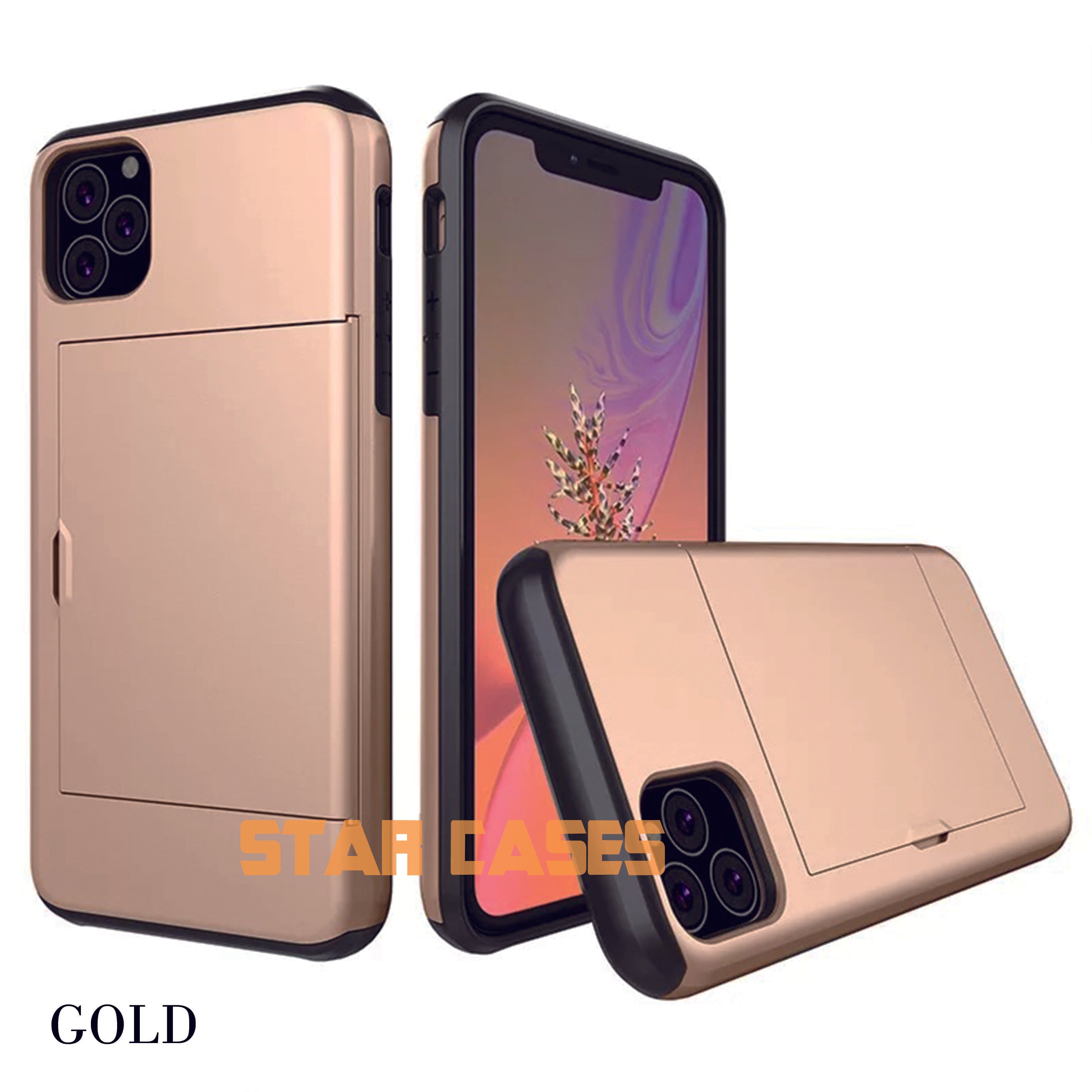 iPhone 16 Pro Max Heavy Duty Back Slide Card Case