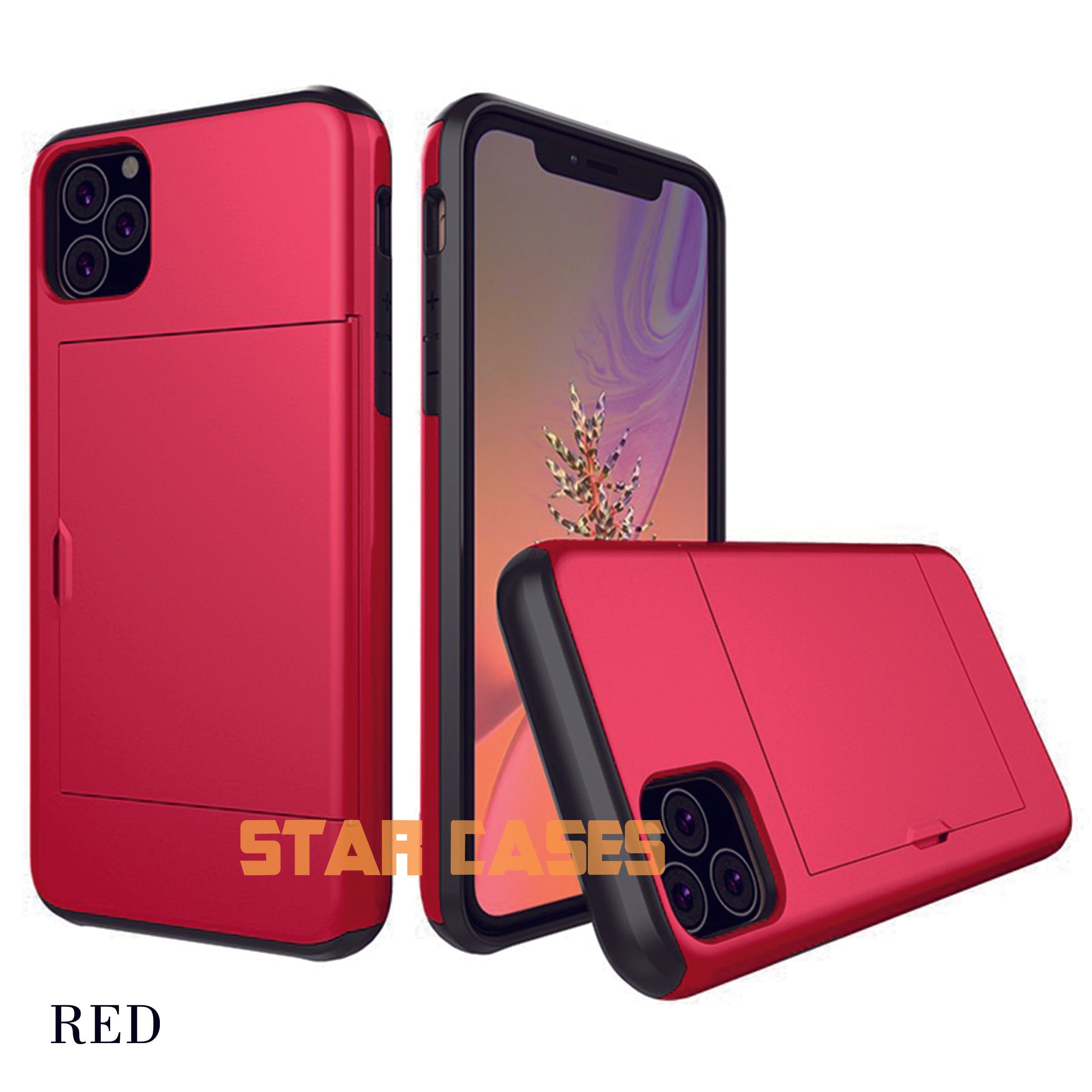 iPhone 16 Pro Max Heavy Duty Back Slide Card Case