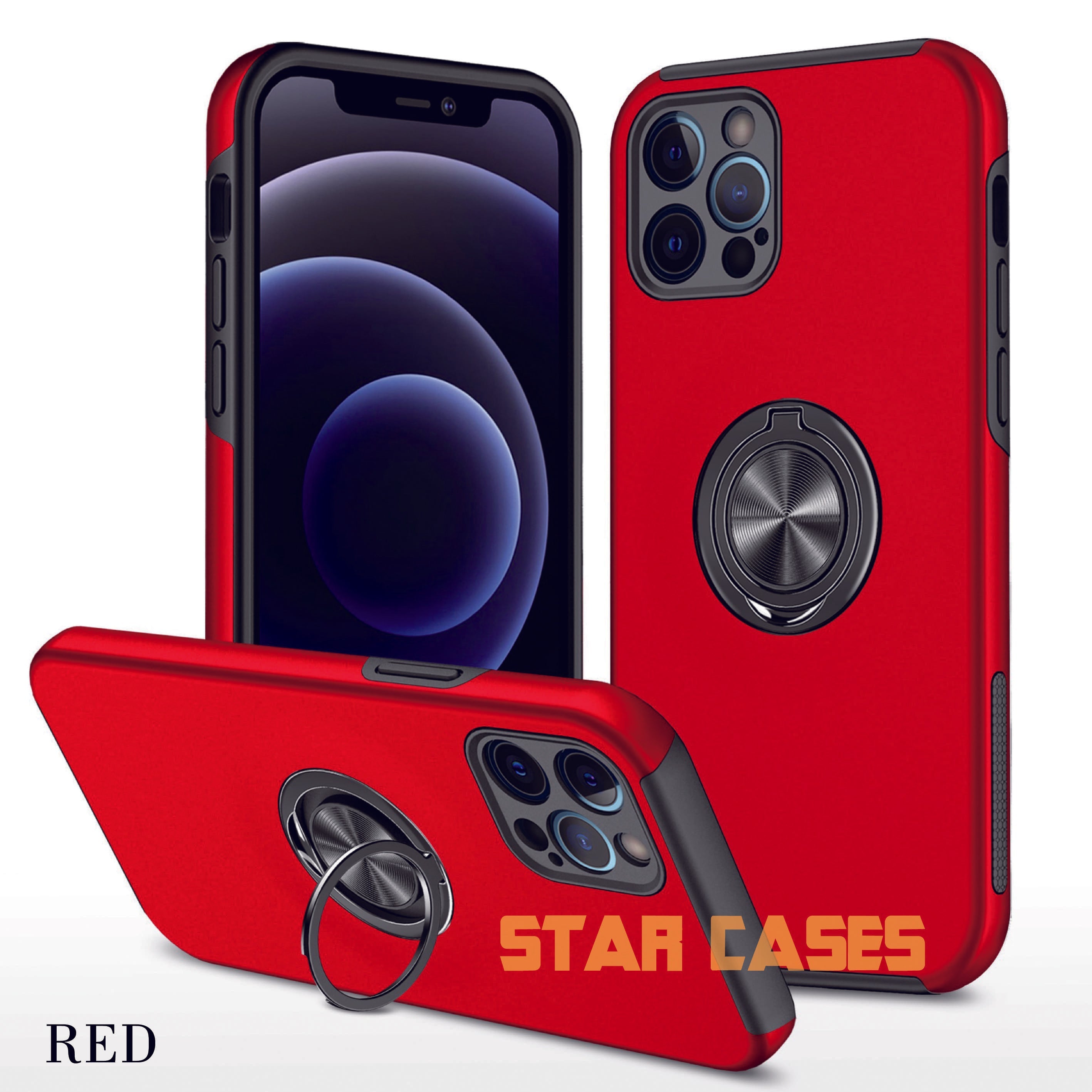 iPhone 7Plus/8Plus Shockproof Magnetic Ring Holder Case