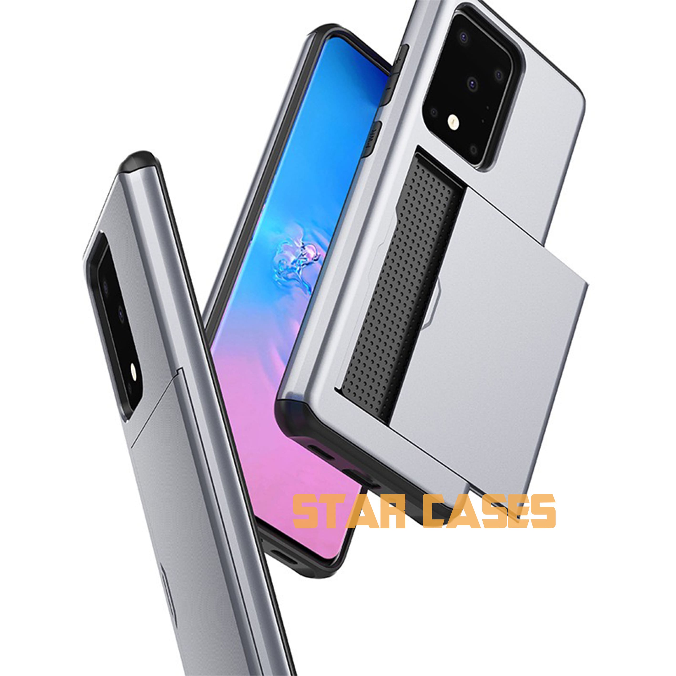 Samsung Note10 Heavy Duty Back Slide Card Case