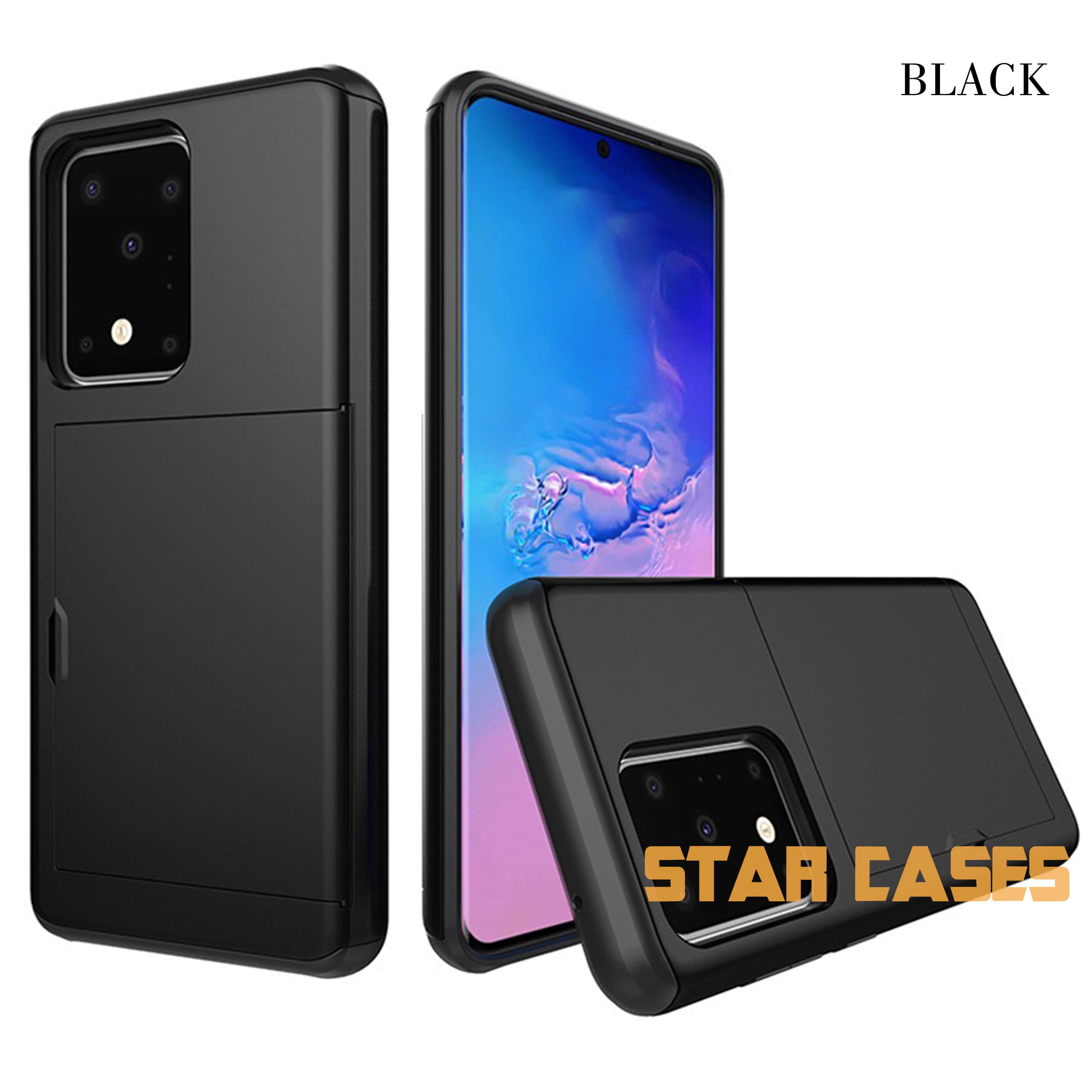 Samsung Note10 Heavy Duty Back Slide Card Case