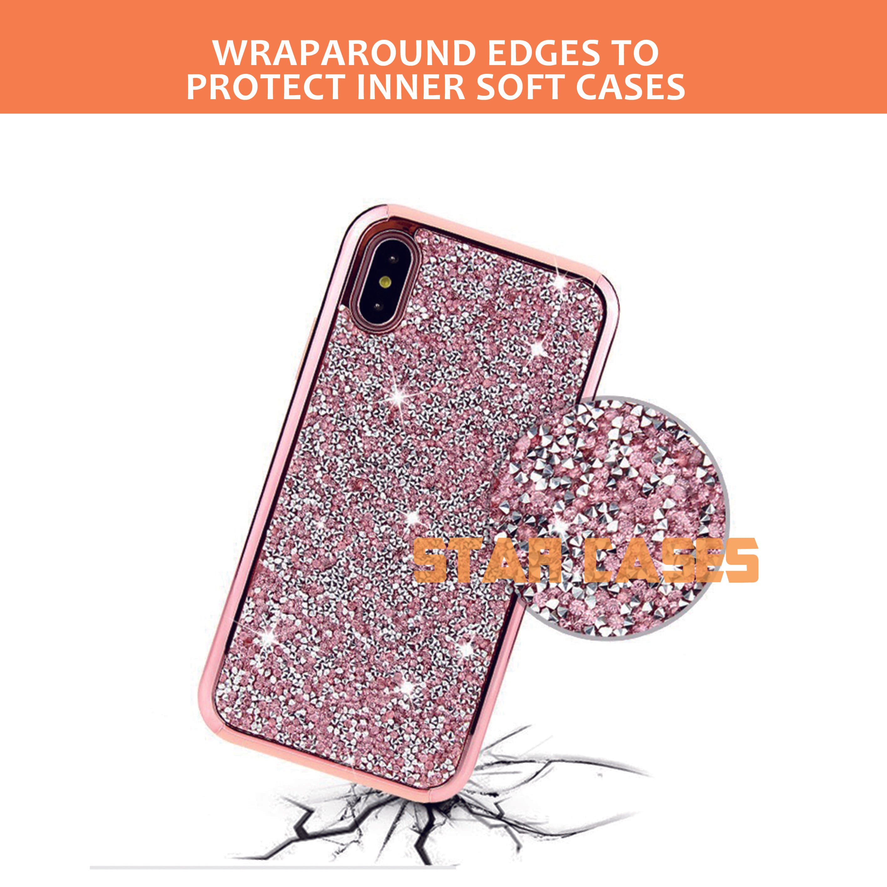 iPhone 11 Sparkling Diamond Shockproof Hard Case