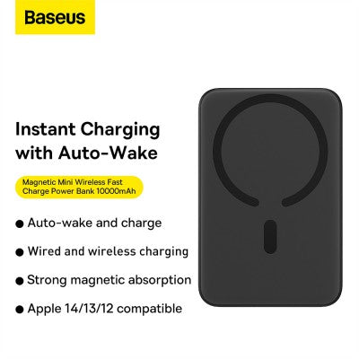 Baseus Magnetic Mini Air Wireless Fast Charge Power Bank 10000mAh 20W