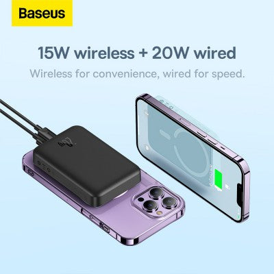 Baseus Magnetic Mini Air Wireless Fast Charge Power Bank 10000mAh 20W