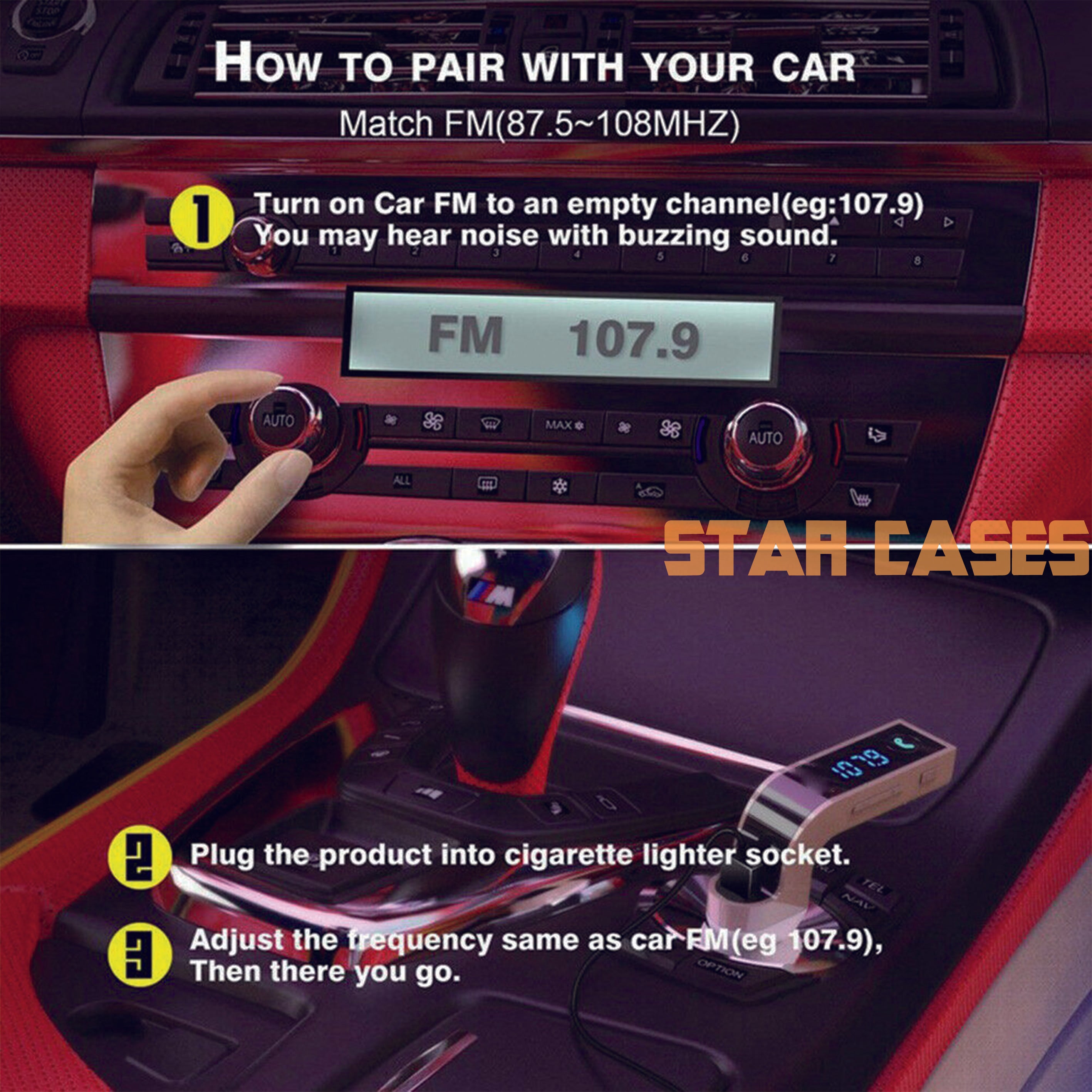 Genuine G7 Bluetooth-compatible 4.0 FM Transmitter