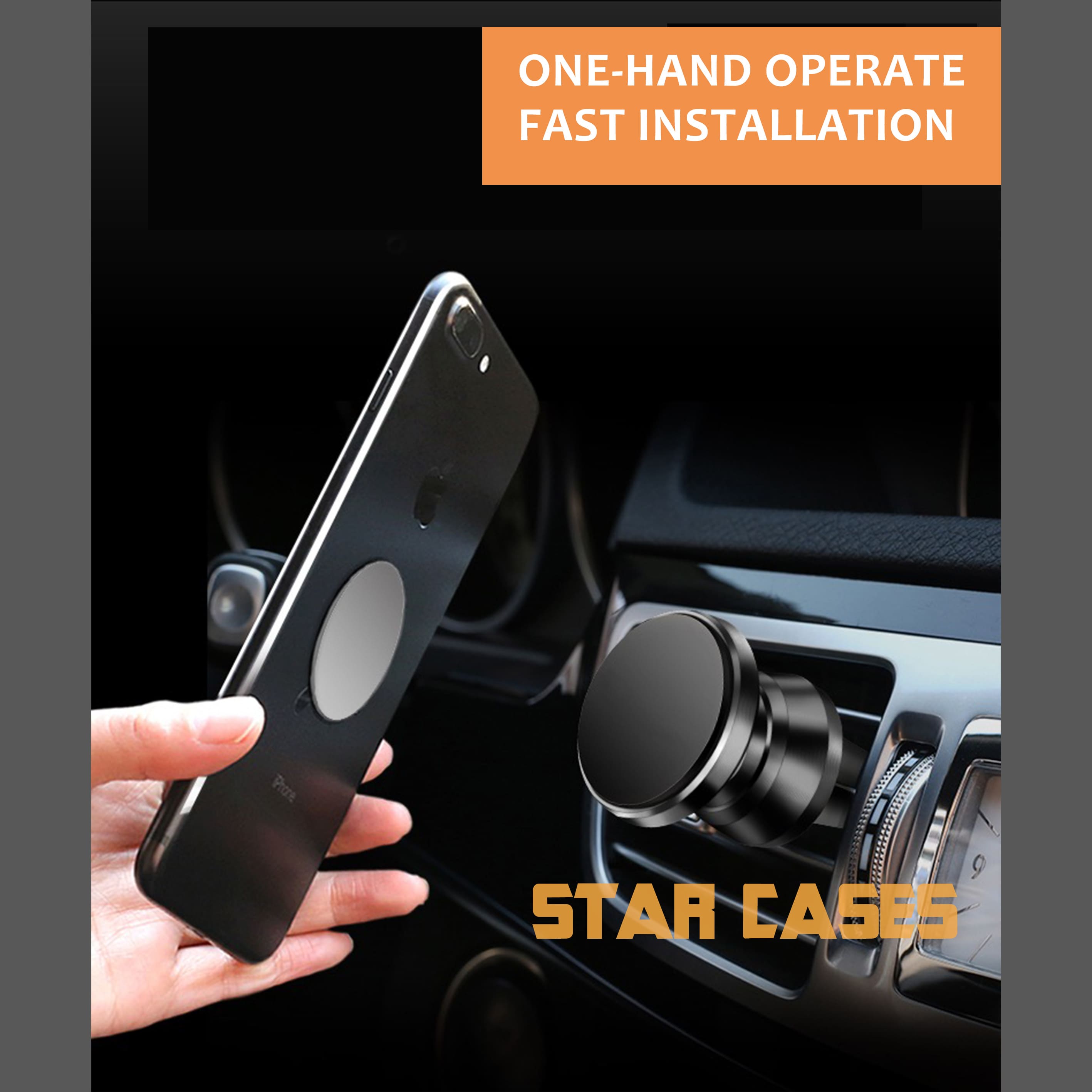 Rotation Universal Magnetic Air Vent Phone Holder