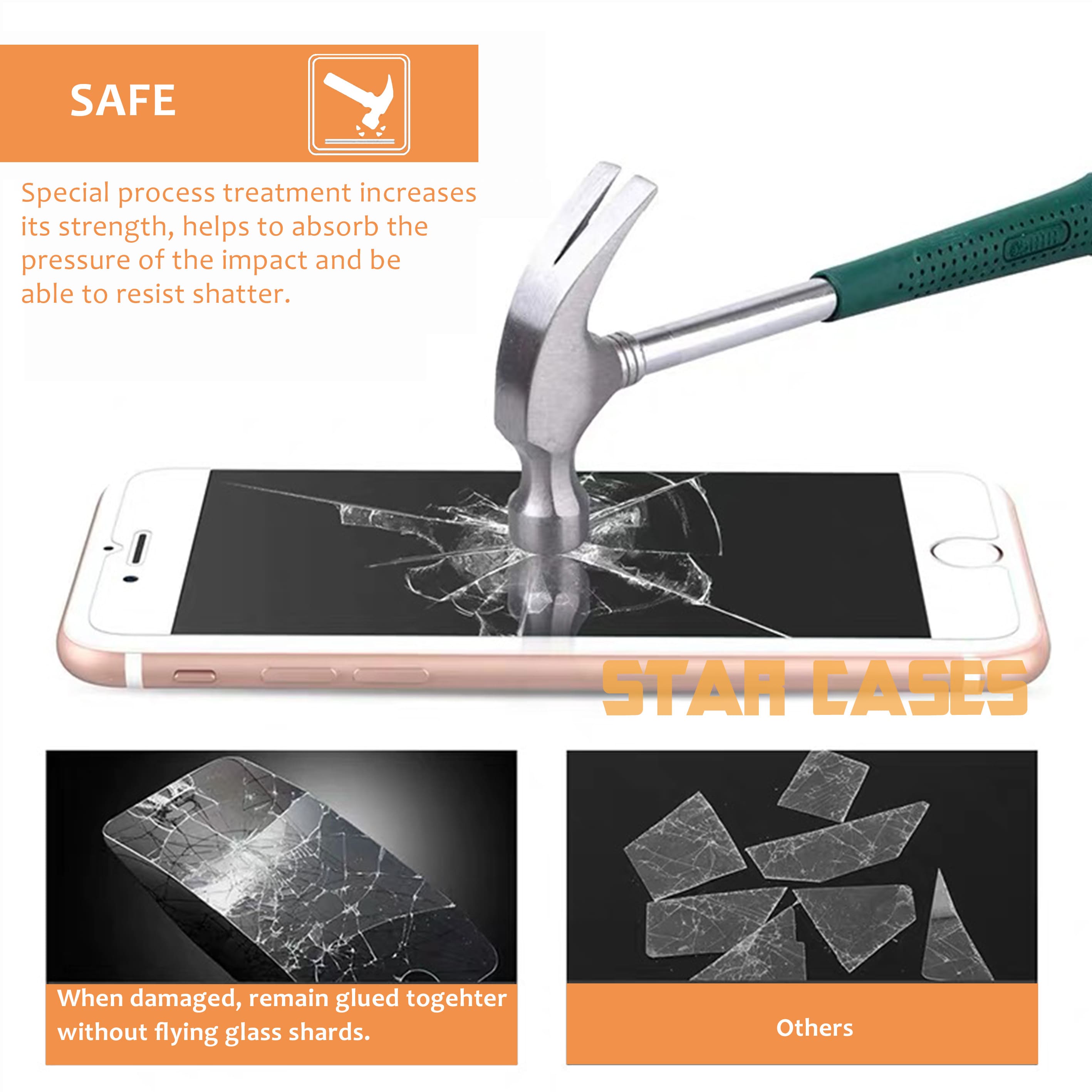 iPhone Front Tempered Glass Screen Protector