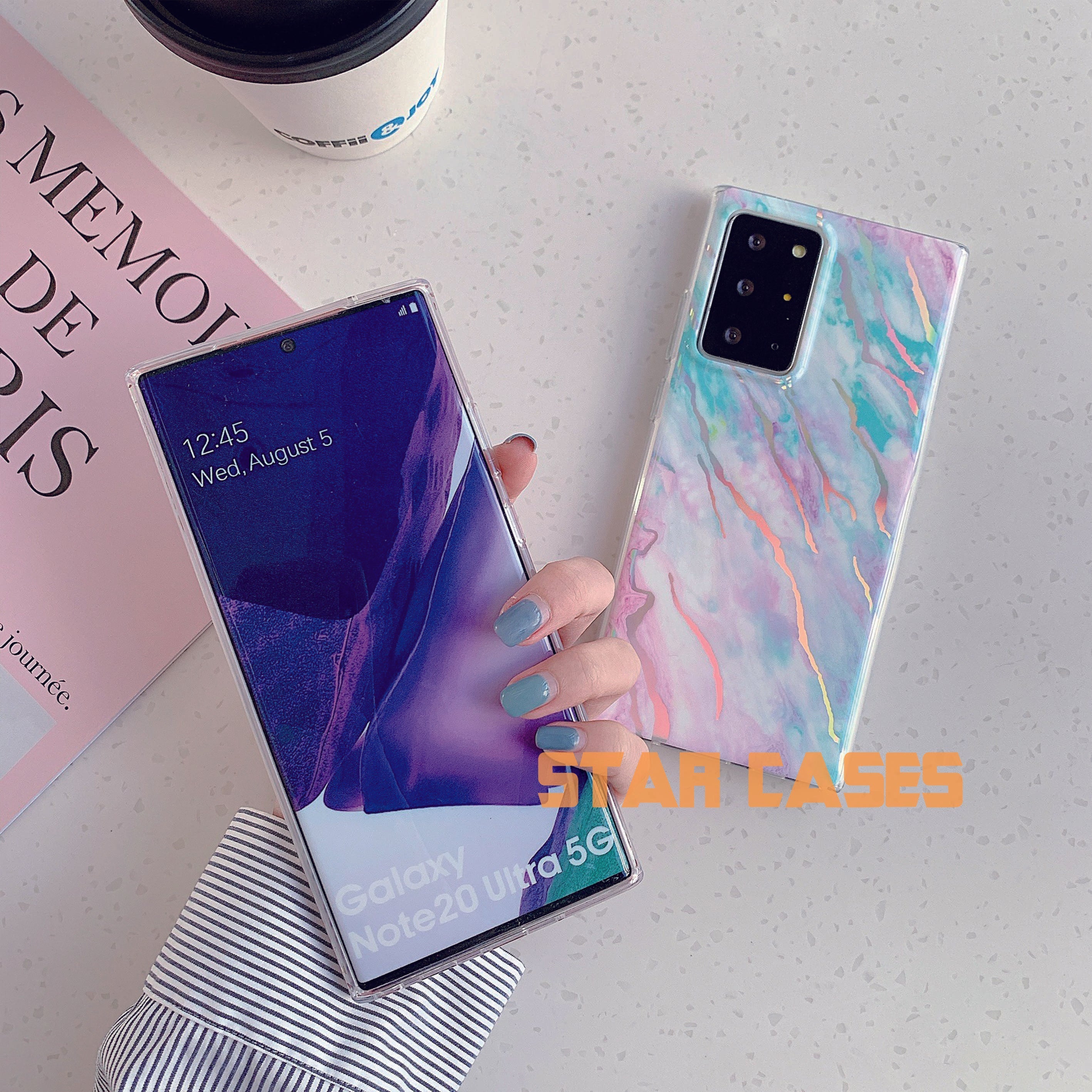 Samsung S22 Ultra Laser Marble Soft Case