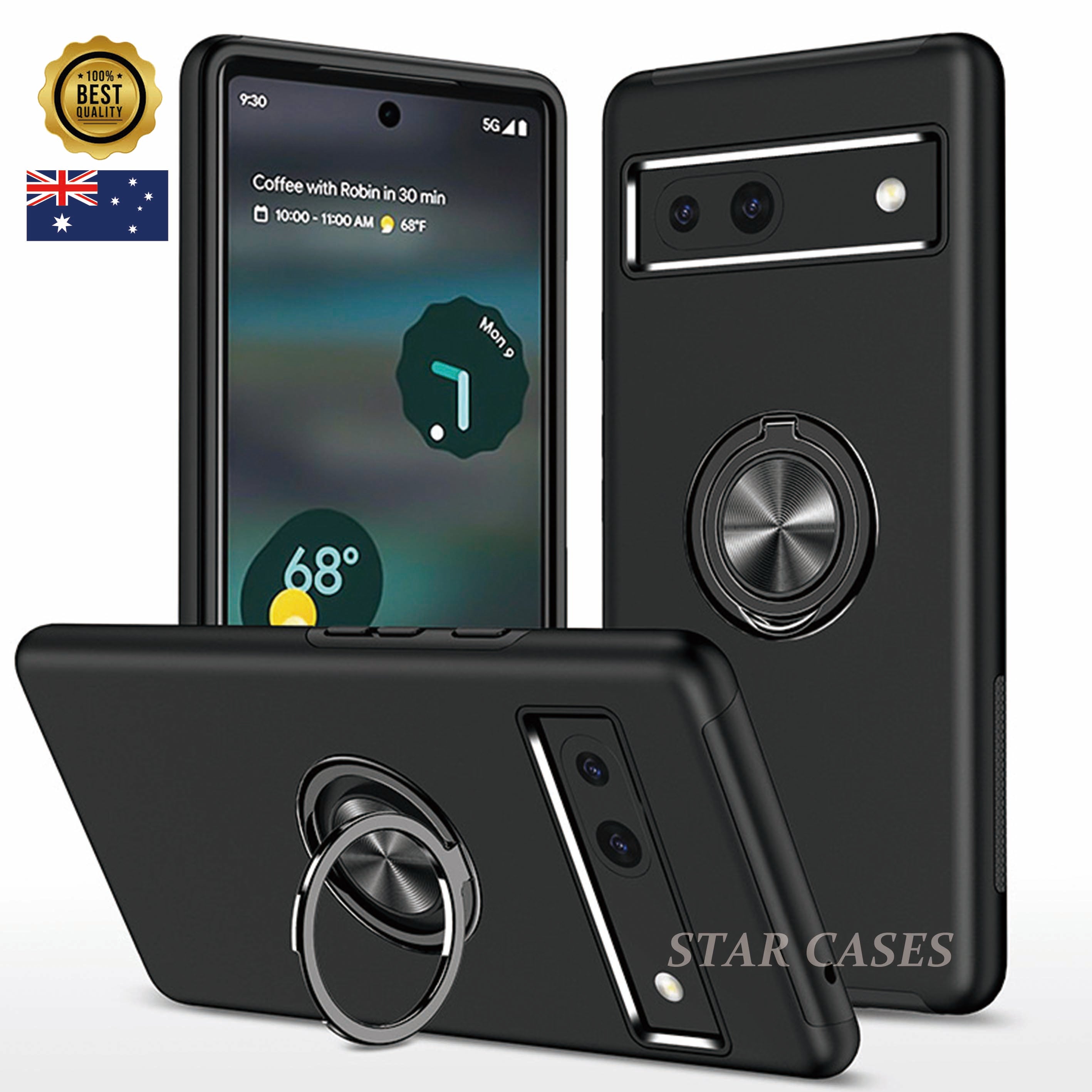 Google Pixel 8A Hybrid Magnetic Ring Holder Case