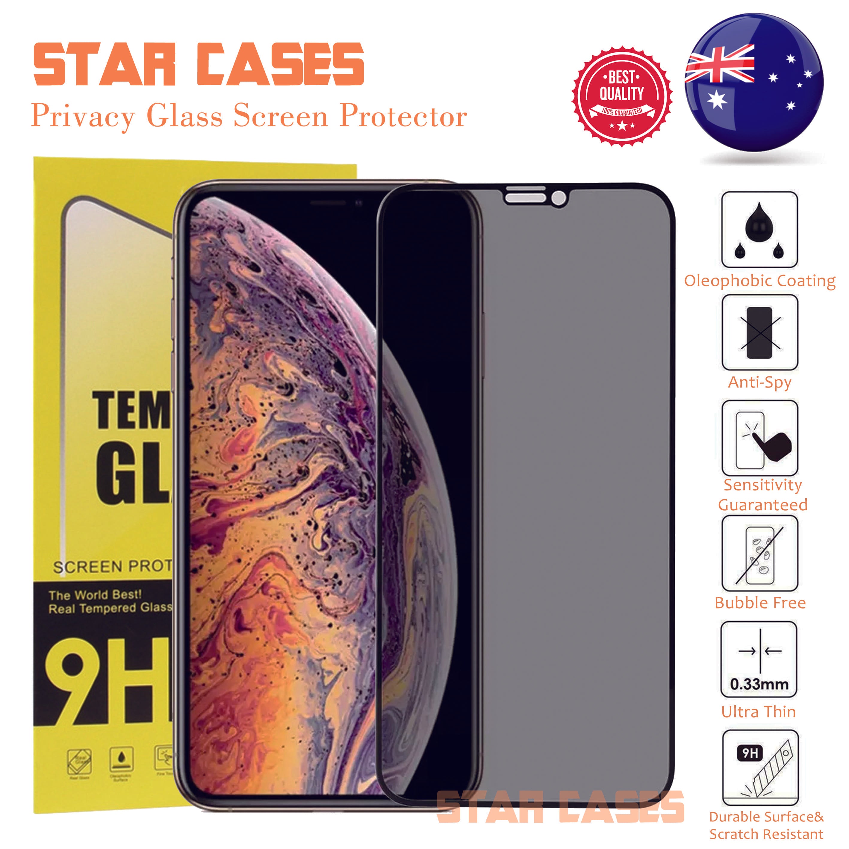 iPhone Privacy Tempered Glass Screen Protector