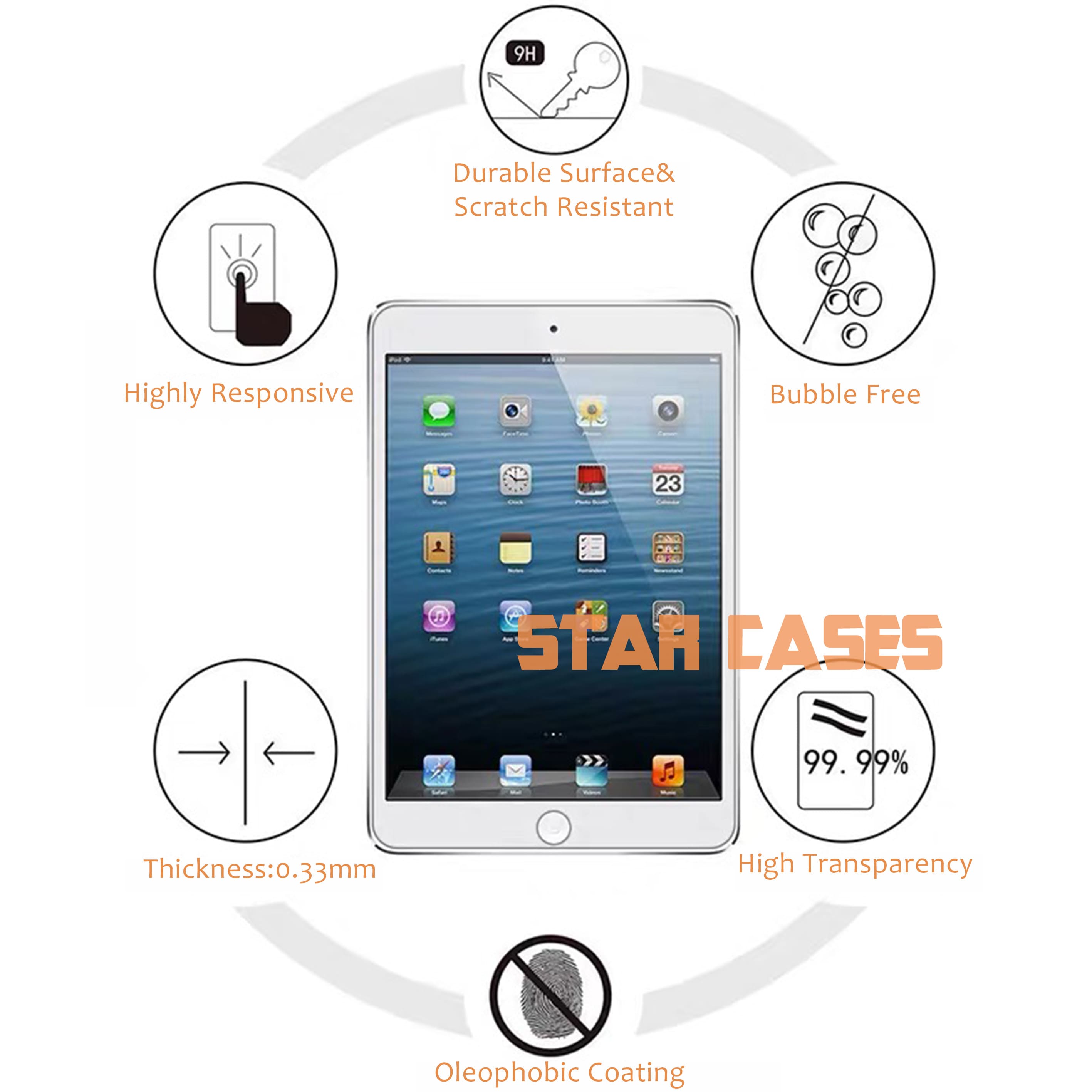 iPad Tempered Glass Screen Protector