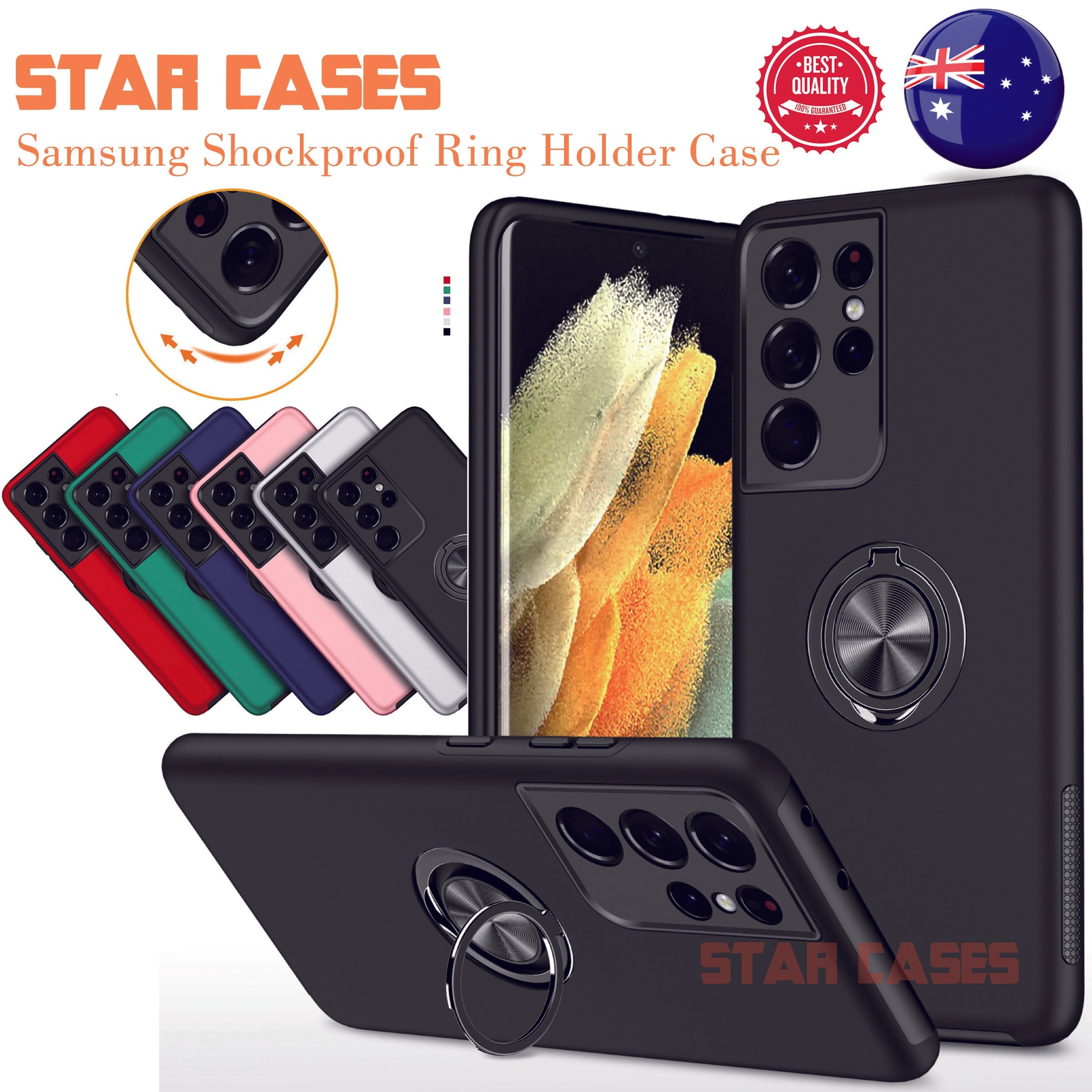 Samsung A23 Series Hybrid Magnetic Ring Holder Case