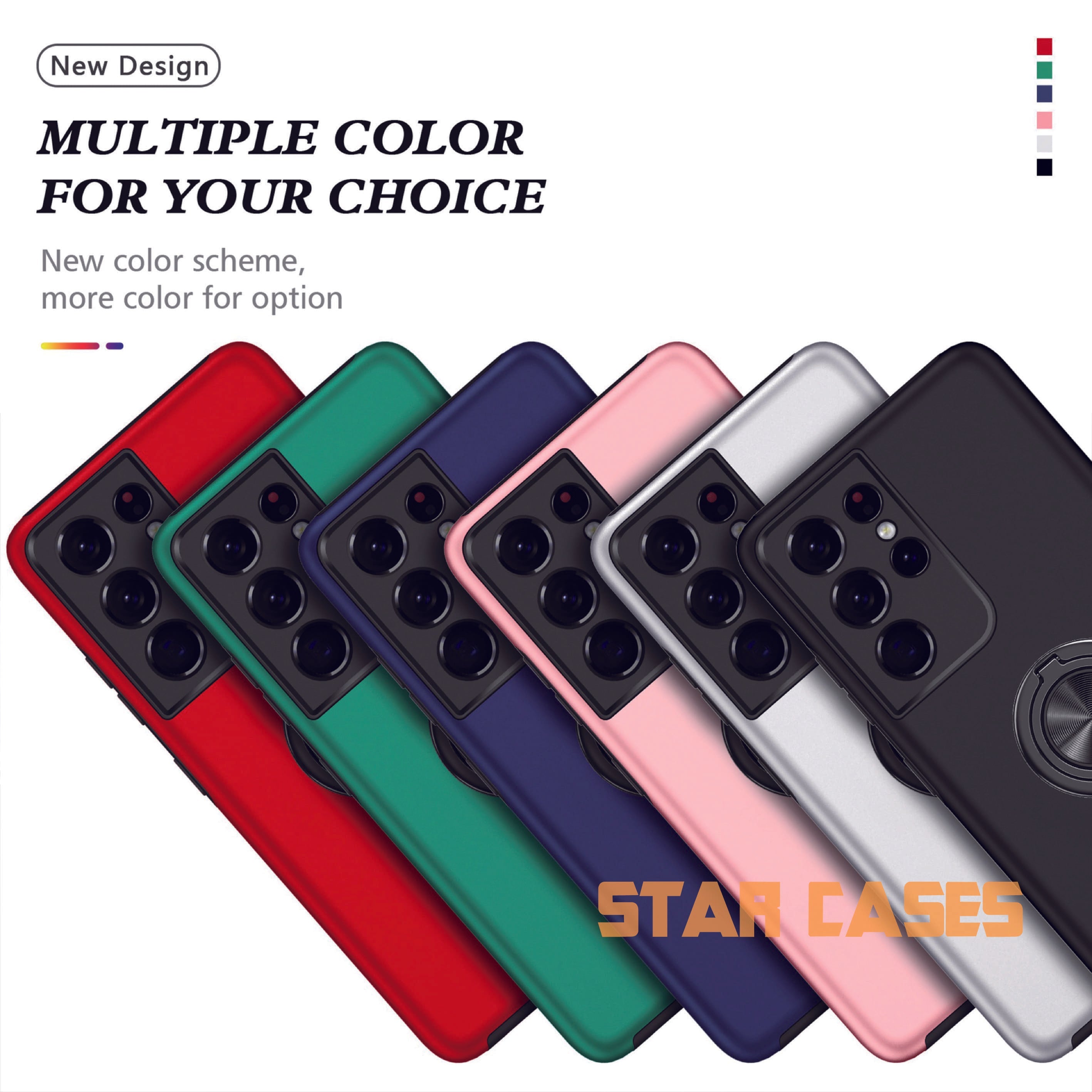 Samsung A25 Hybrid Magnetic Ring Holder Case
