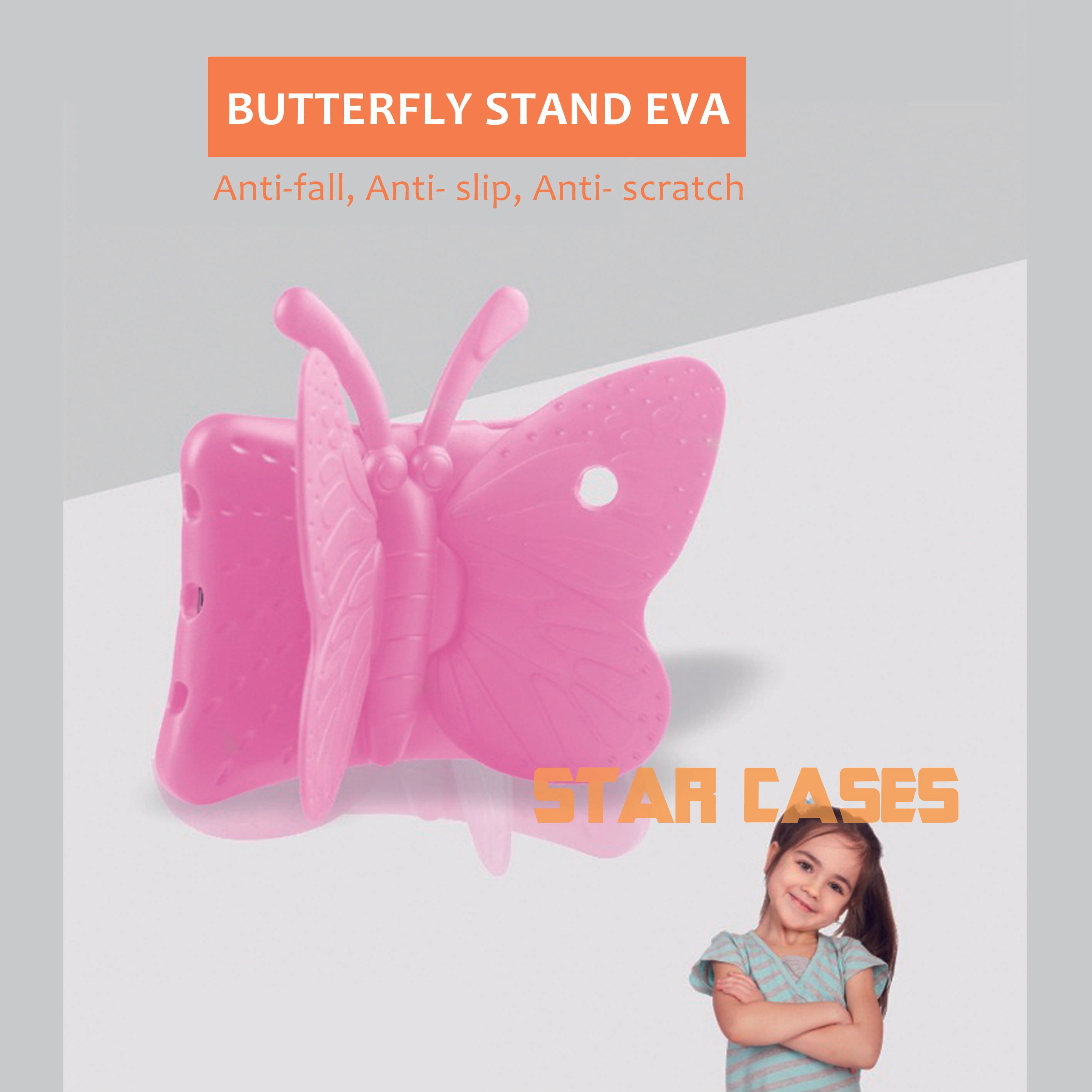 Samsung Tab A7 Tablet Kids Butterfly Case