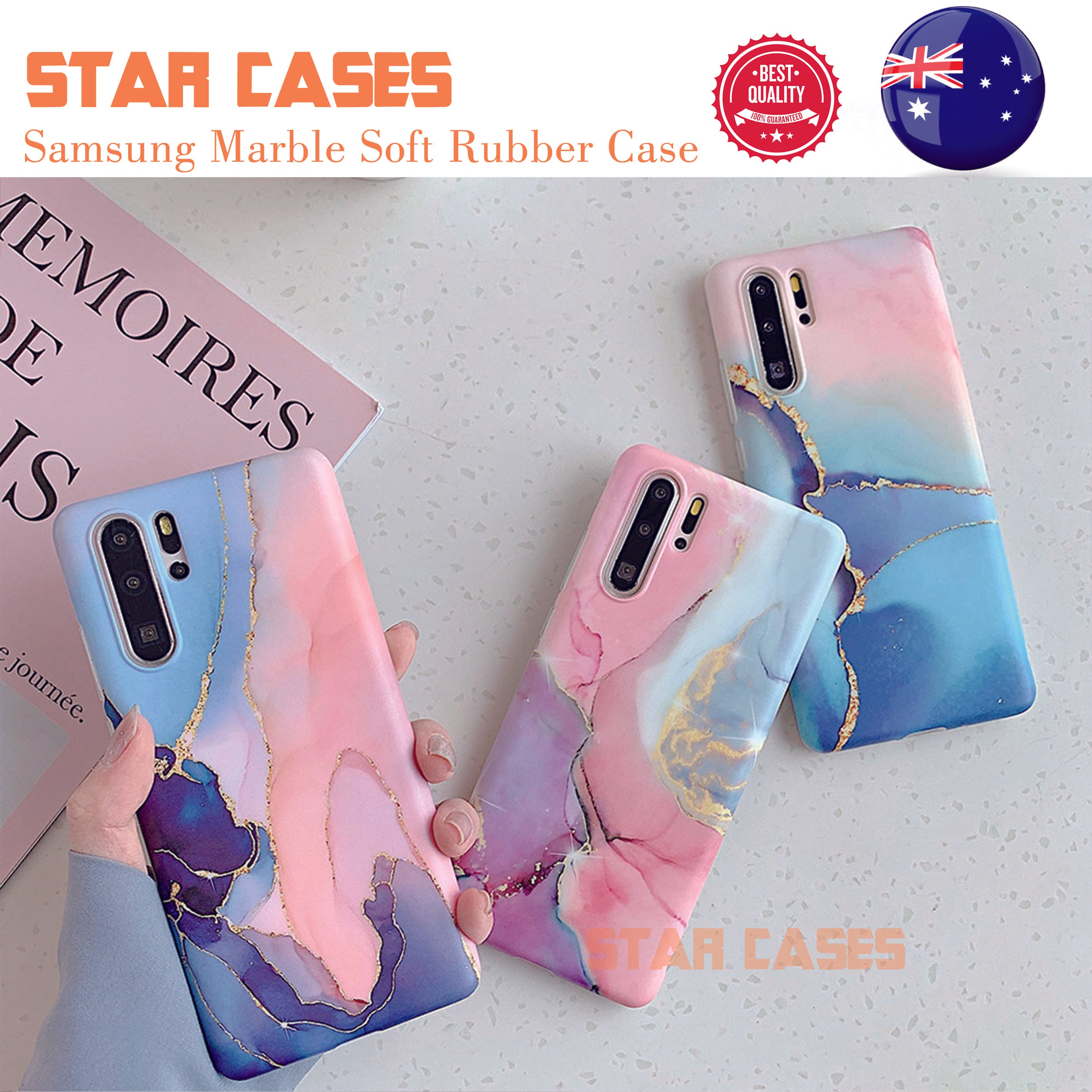 Samsung S20 Plus Marble Blooming Silicone Case