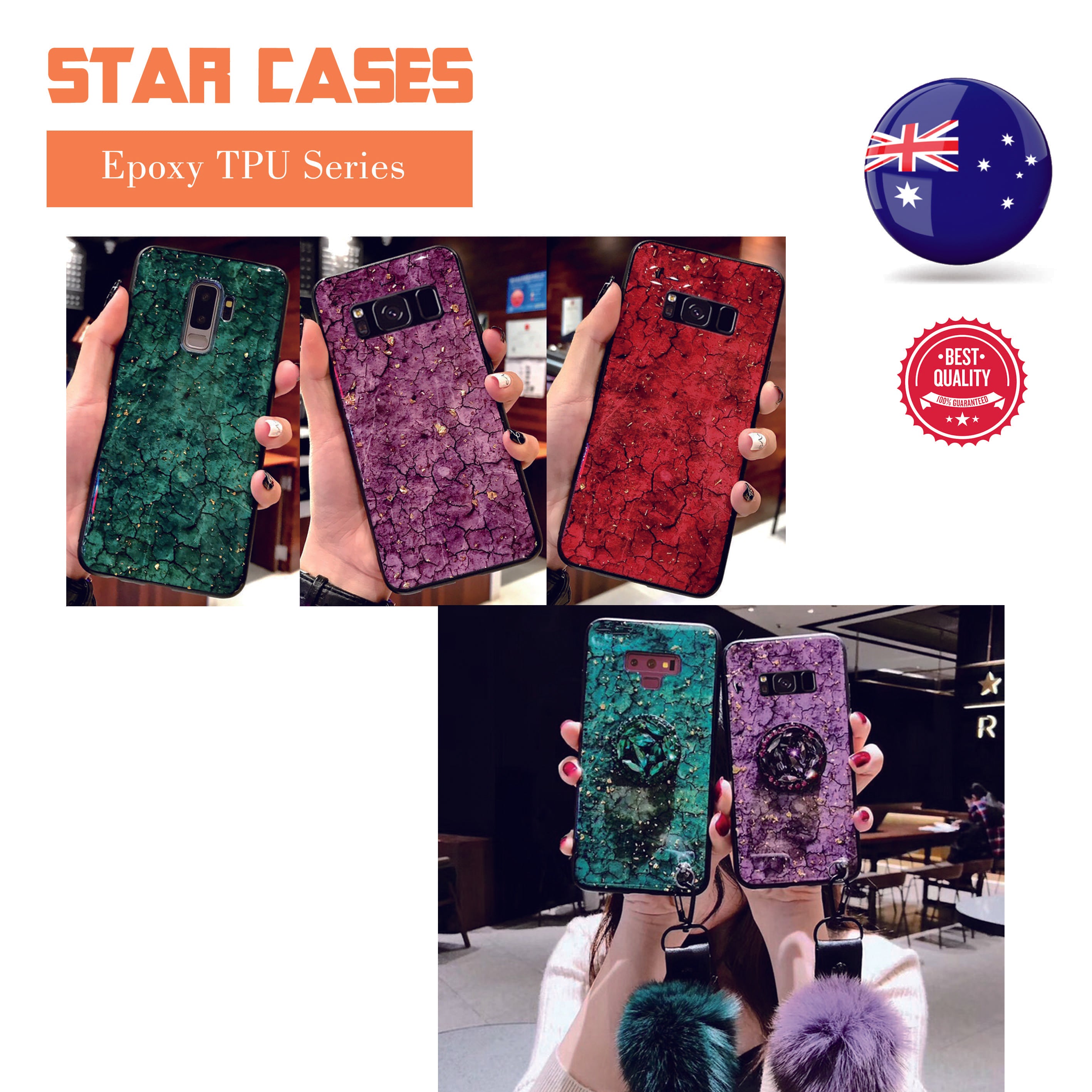 Samsung S10 Marble Diamond Case