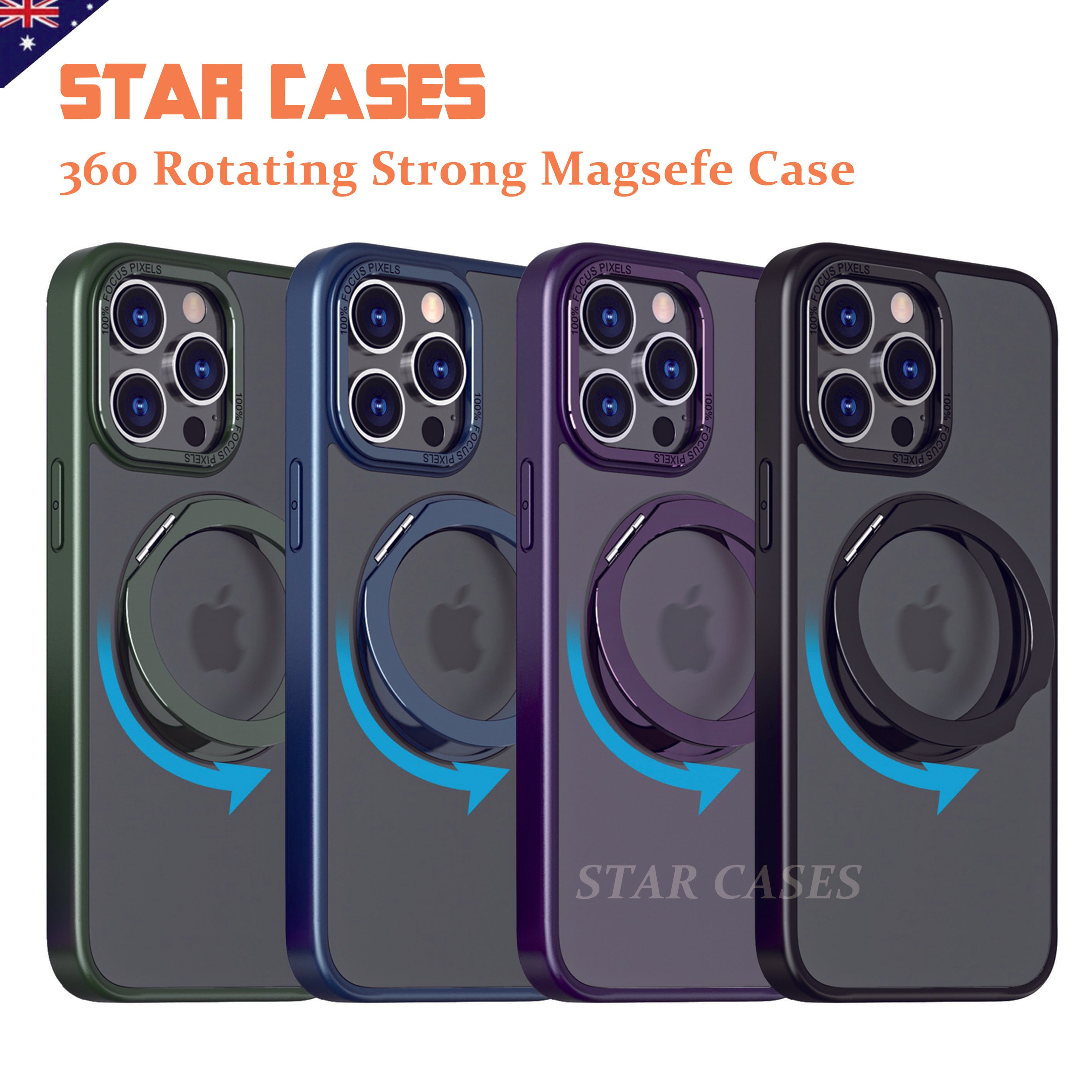 iPhone 15 Pro Max 360 Rotating Strong Magsafe Case