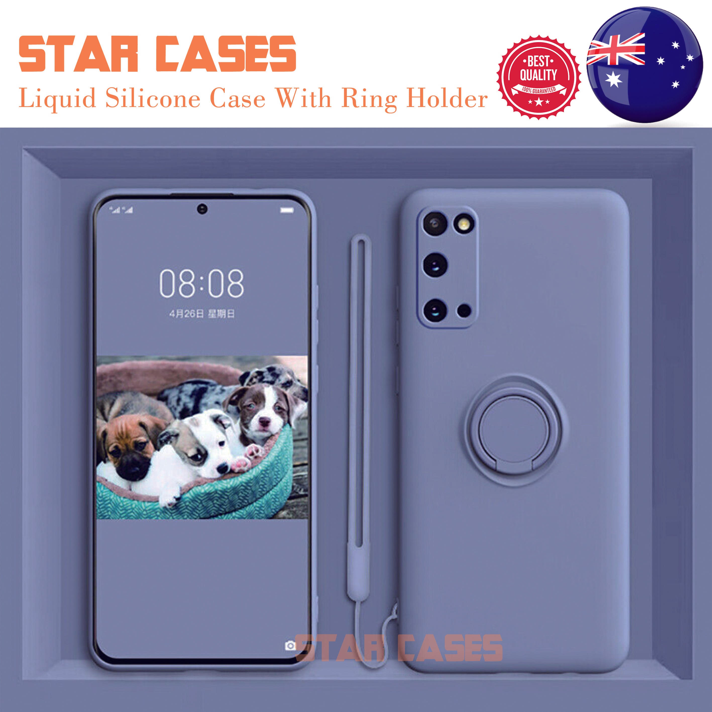 Samsung S20 Ultra Liquid Silicone Ring Case