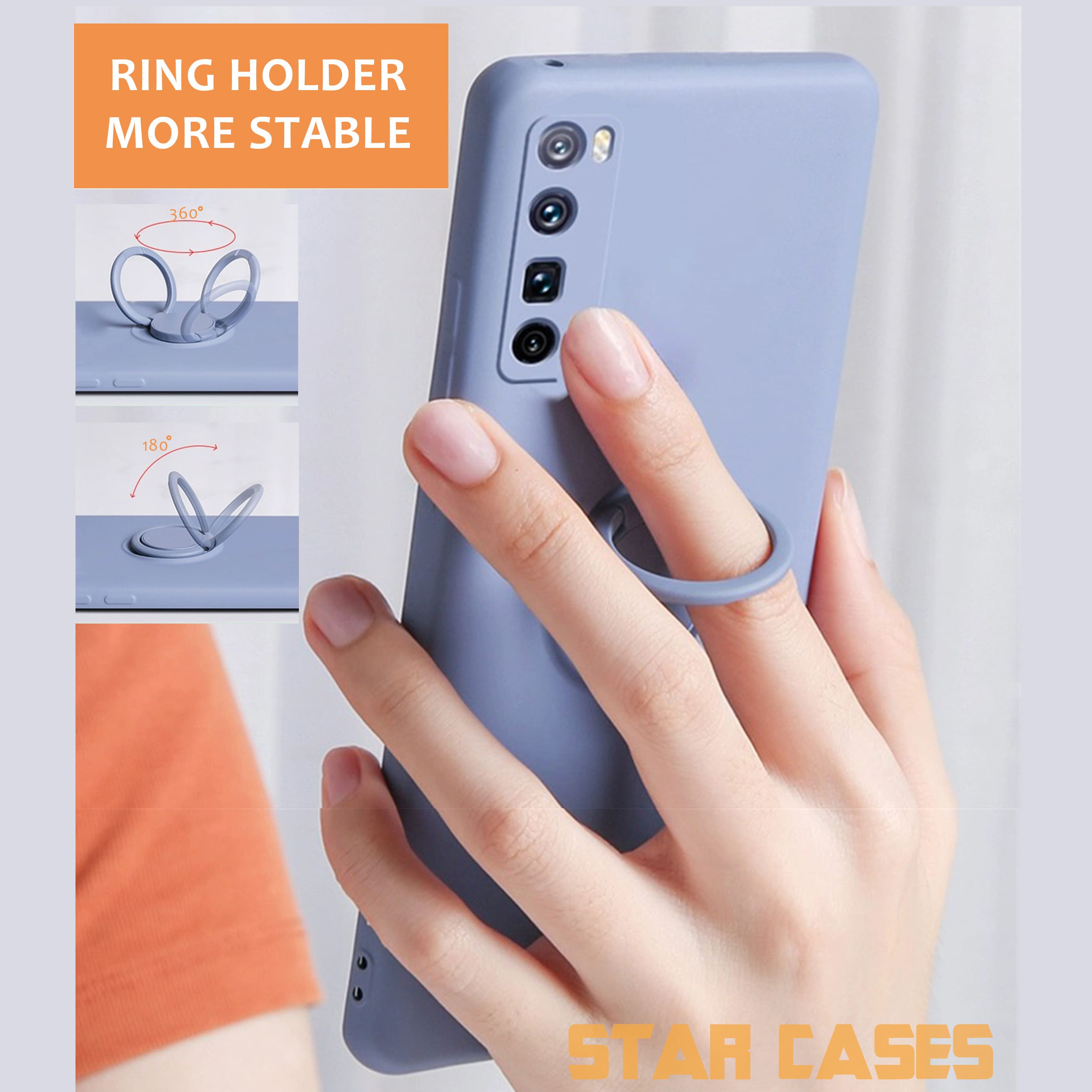 Samsung Note 10 Plus Liquid Silicone Ring Case