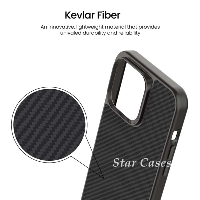 iPhone 16 Plus Heavy Duty Kevlar Magnetic Magsafe Case