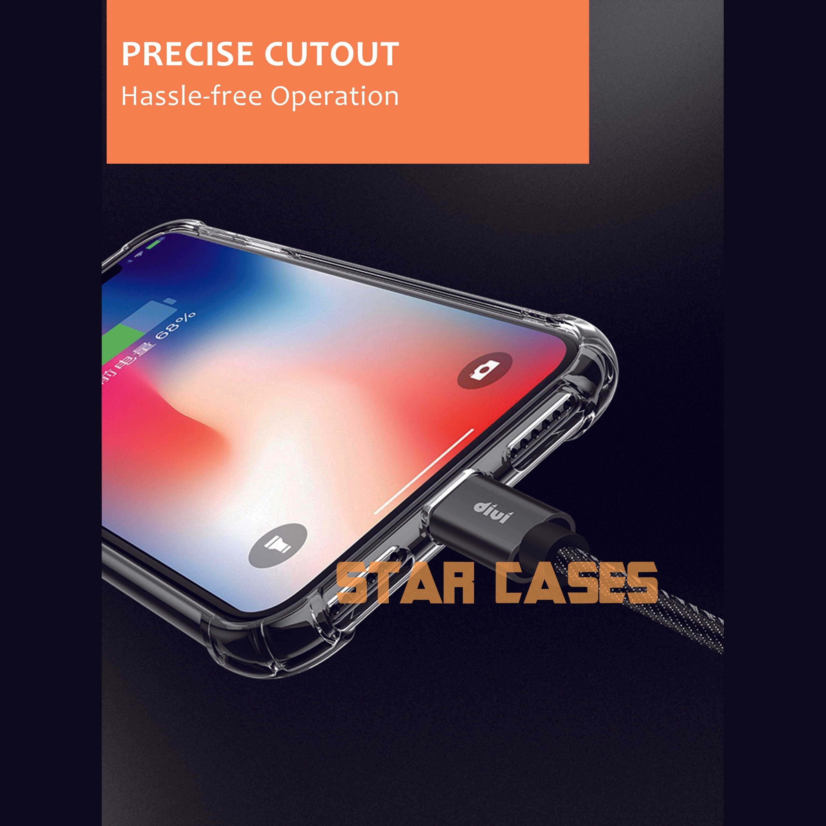 iPhone 7Plus/8Plus Clear Soft Bumper Case