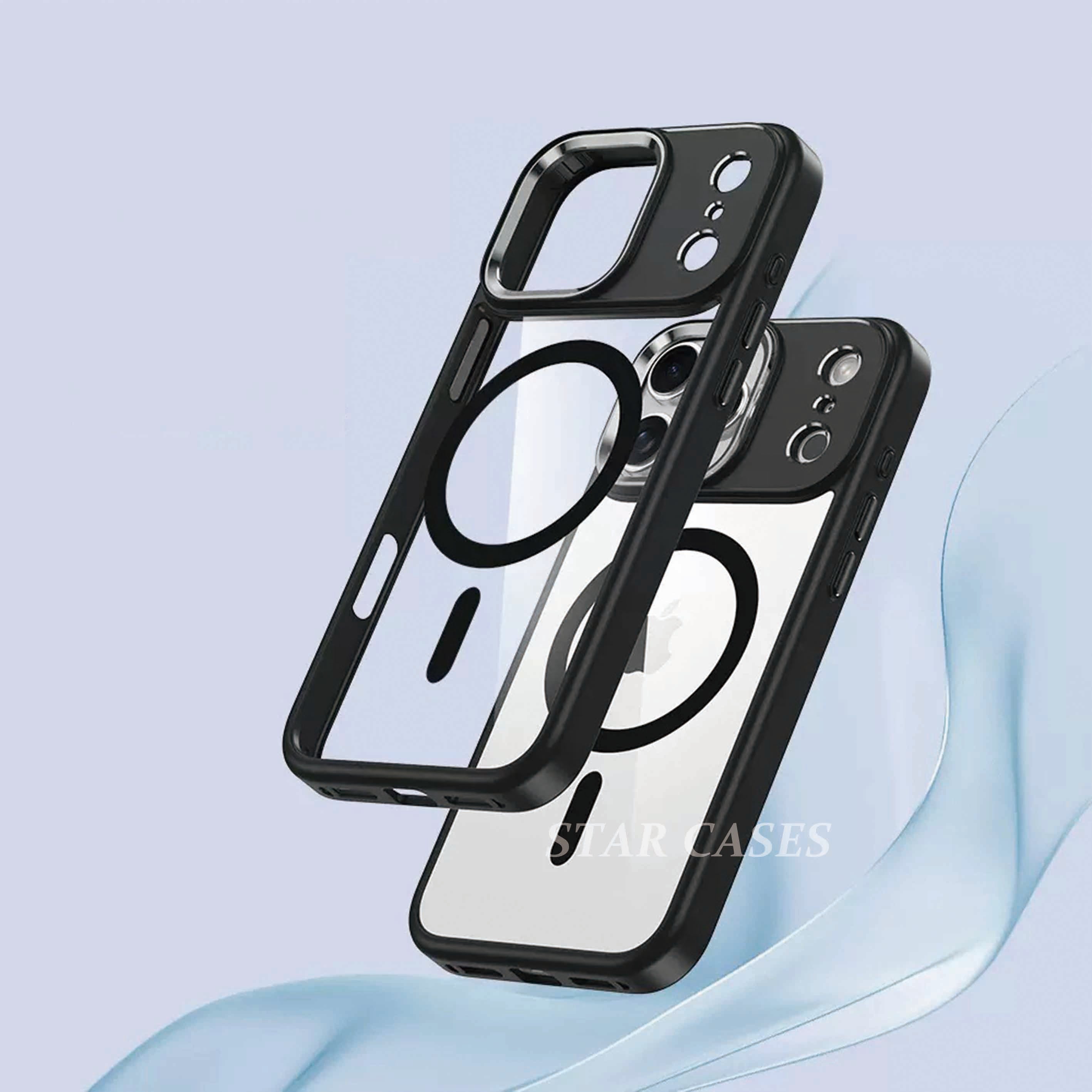iPhone 17 Magsafe Hybrid Metal Camera Transparent Case