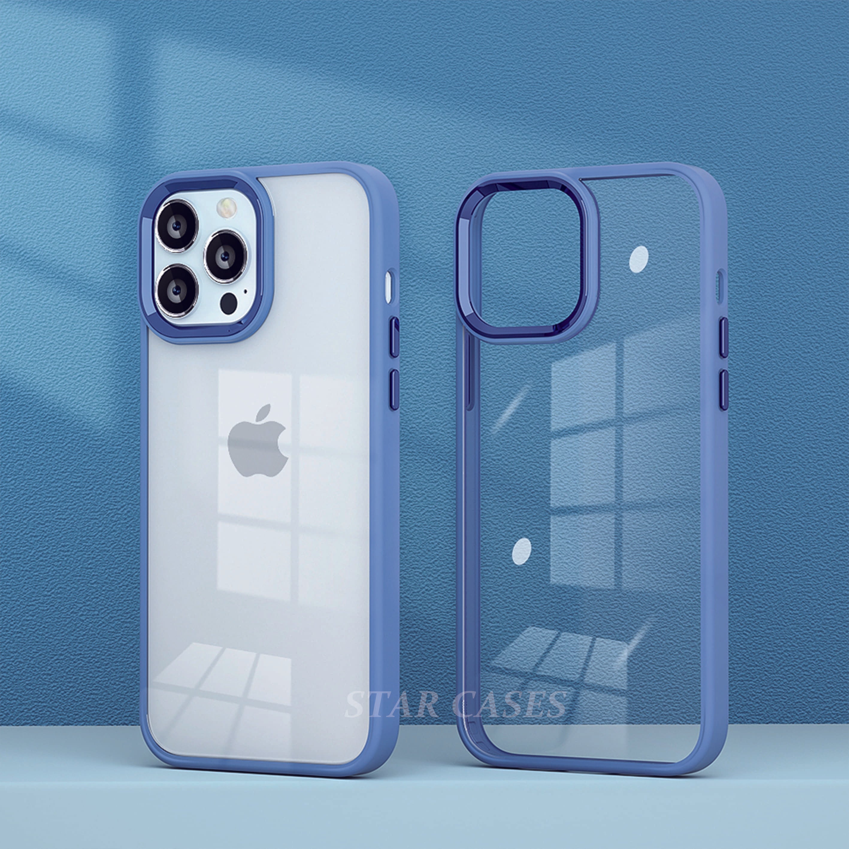 iPhone 12/12 Pro Hybrid Metal Camera Transparent Case