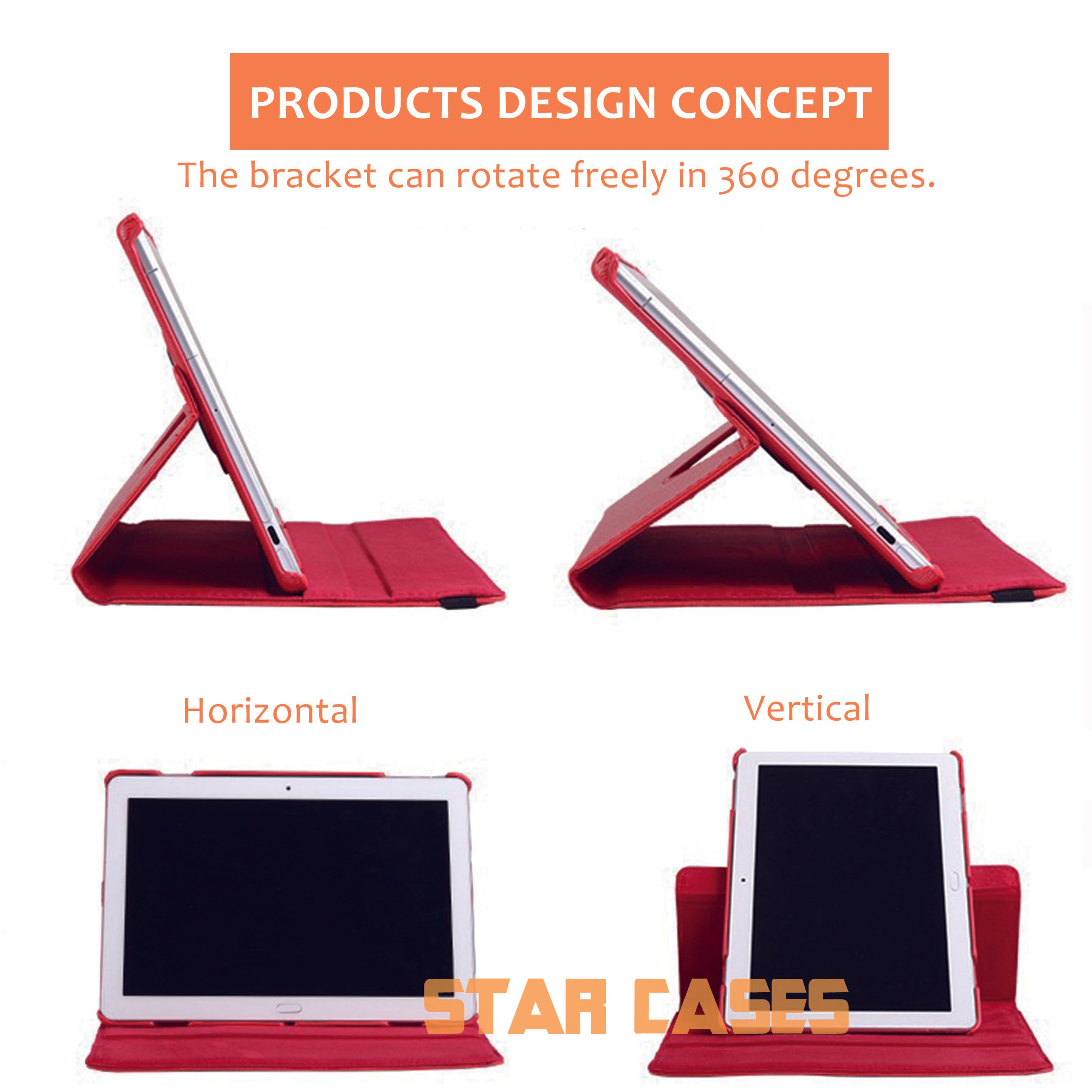 Samsung Tab A7 Lite T220/225 Tablet 360 Rotation Leather Flip Cover