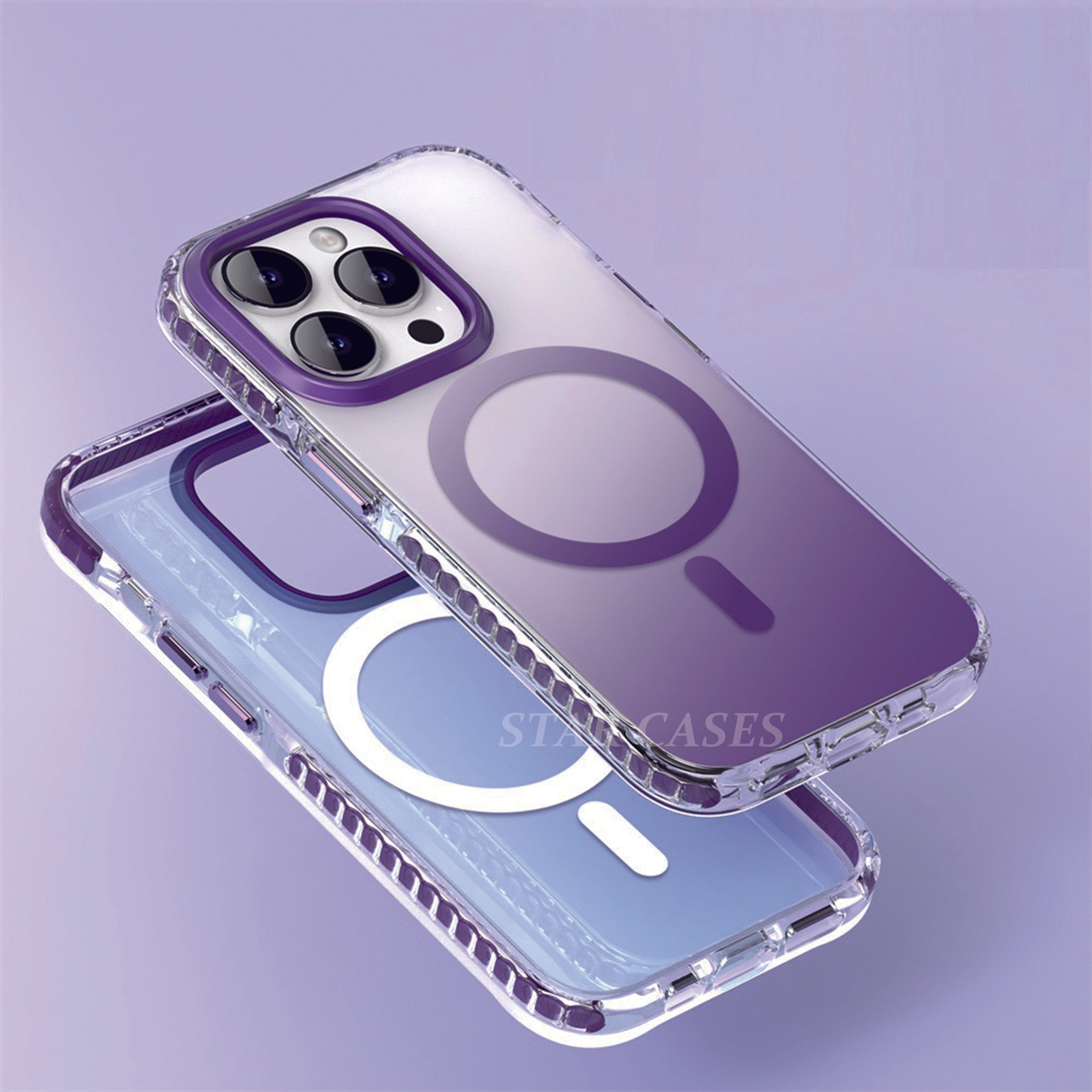 iPhone 15 Pro Max Gradient Color Matte Magsafe Case