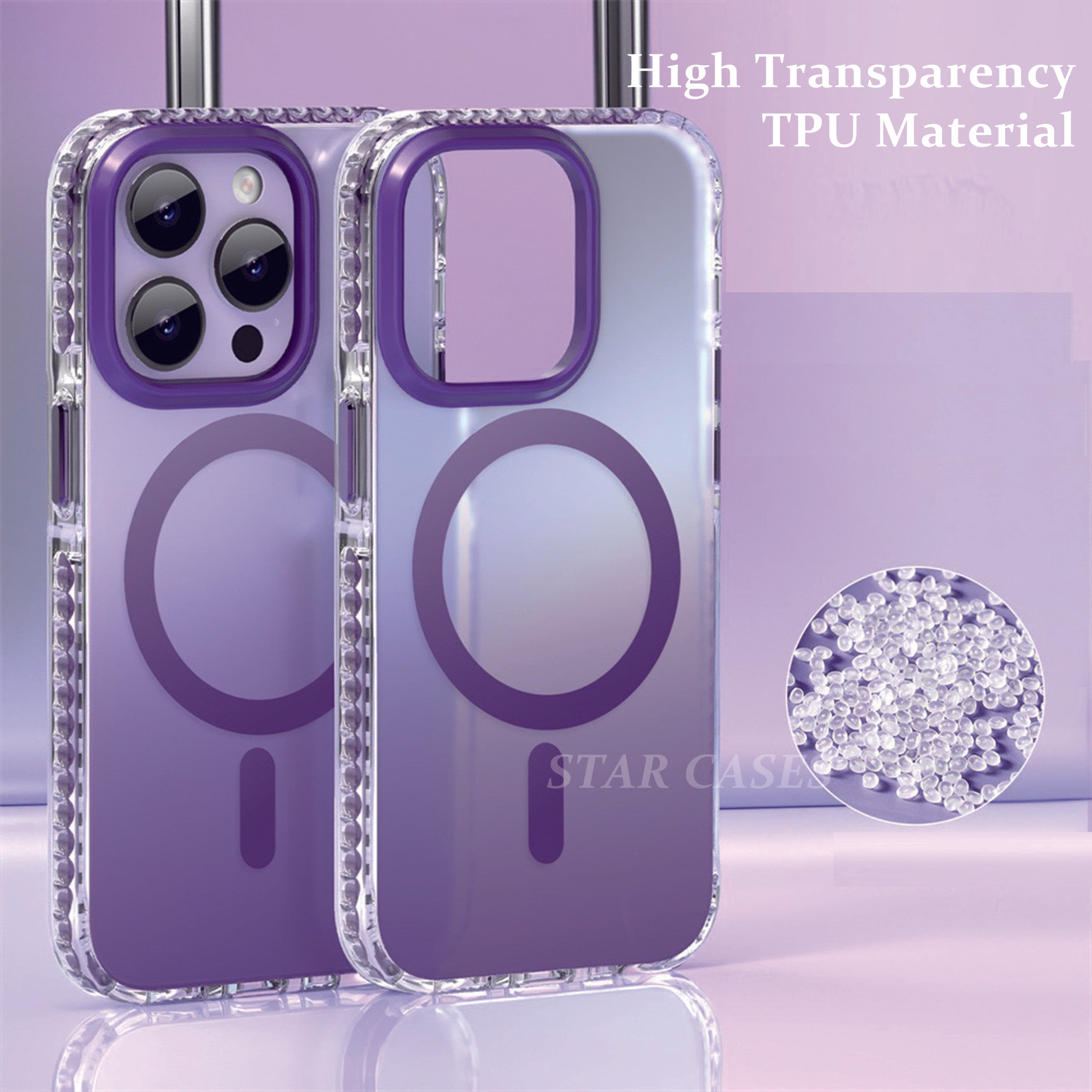 iPhone 15 Pro Max Gradient Color Matte Magsafe Case