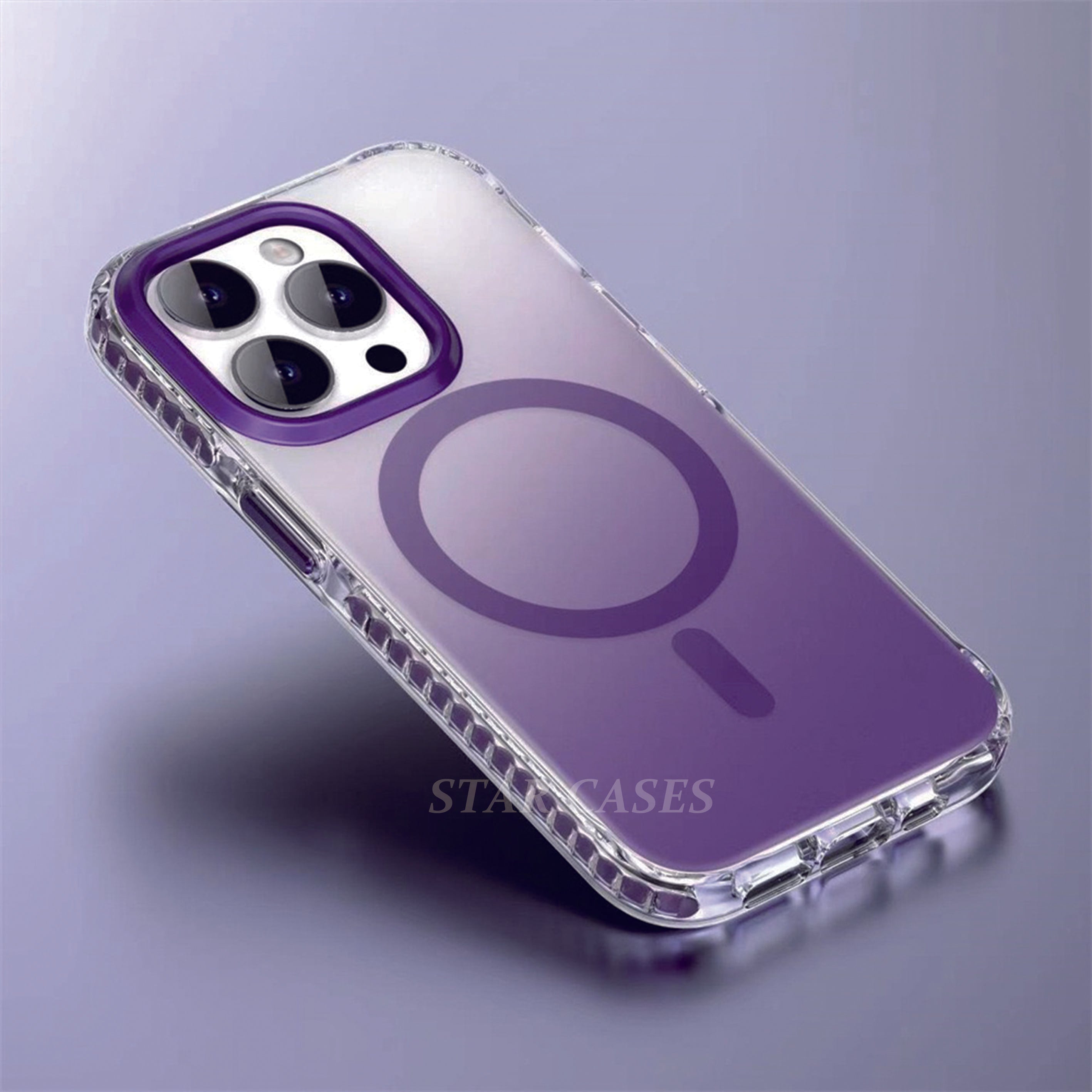 iPhone 15 Pro Max Gradient Color Matte Magsafe Case