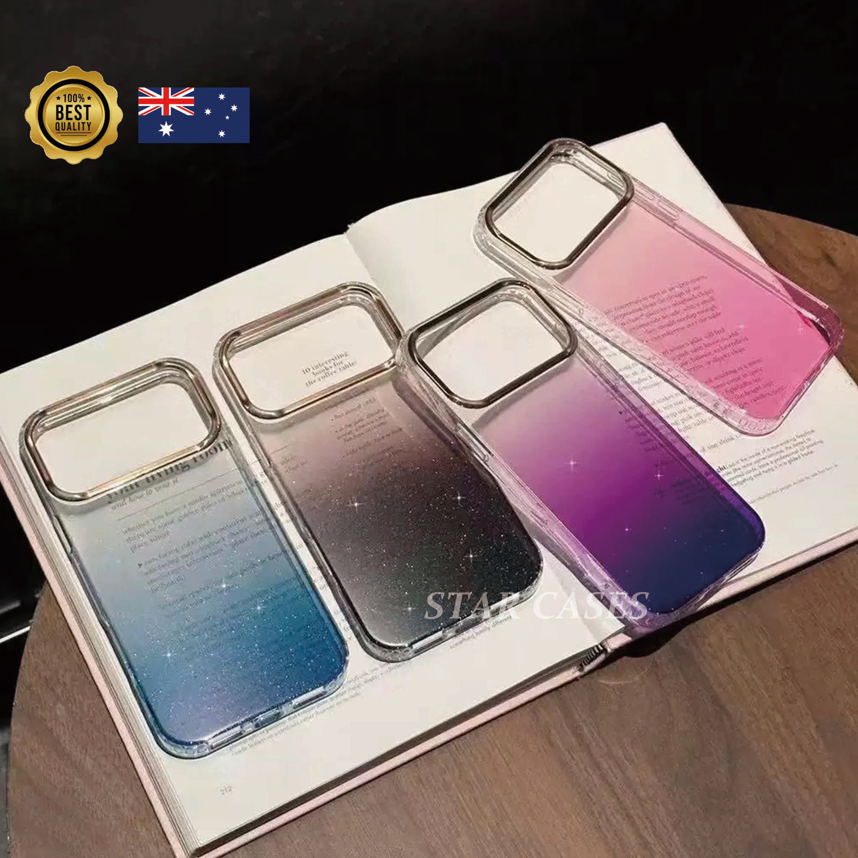 iPhone 17 Gradient Color Sparkling Case