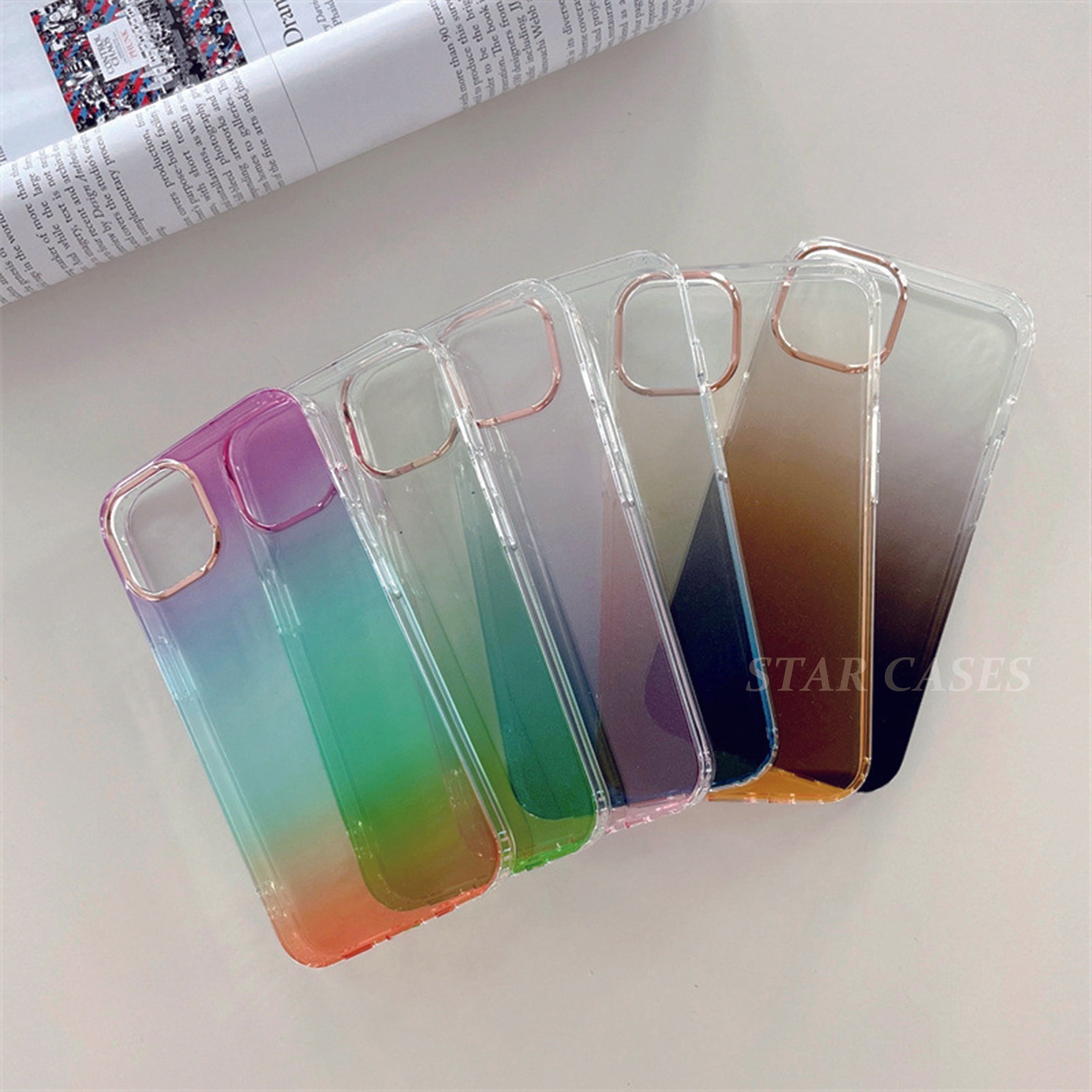 iPhone 16 Gradient Color Sparkling  Case