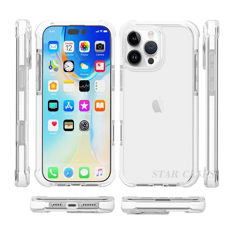 iPhone 16 Plus Anti-Shock Bumper Protect Case