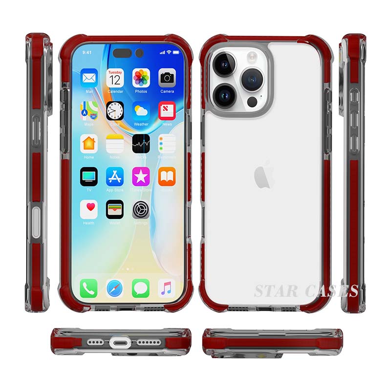 iPhone 16 Plus Anti-Shock Bumper Protect Case