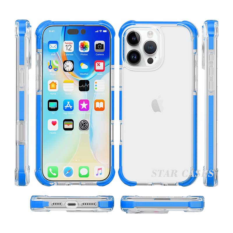 iPhone 16 Plus Anti-Shock Bumper Protect Case