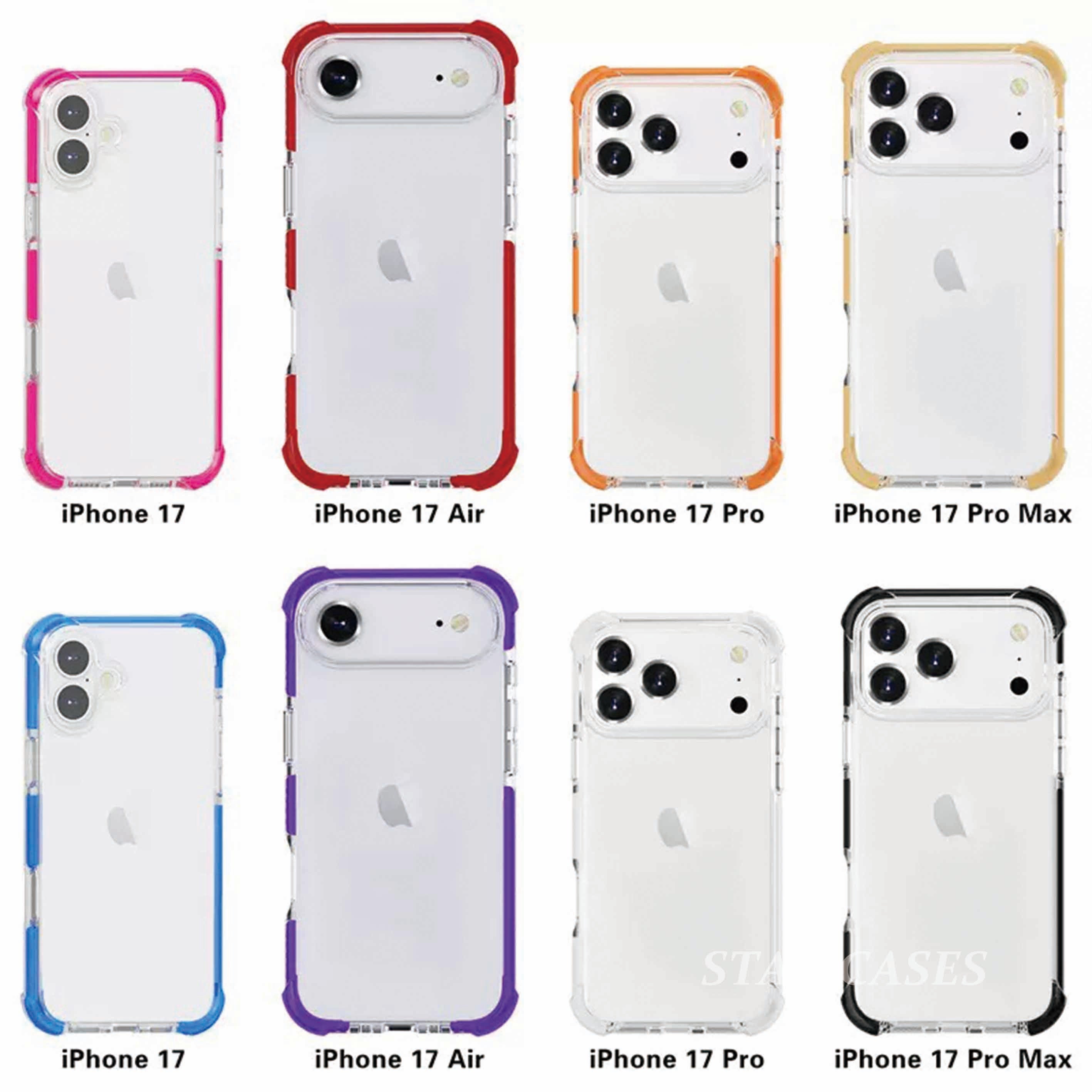iPhone 17 Pro Max Anti-Shock Bumper Protect Case