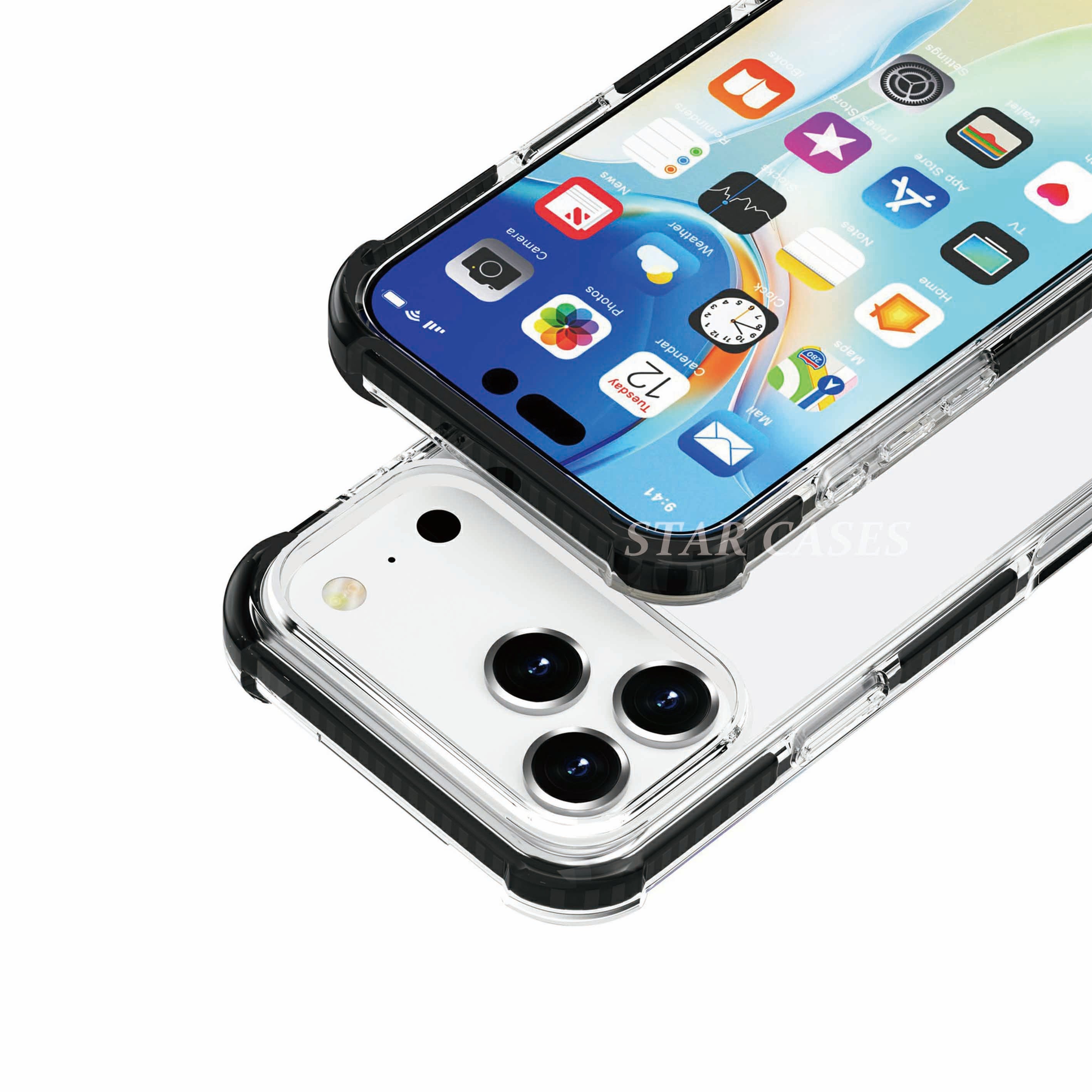 iPhone 17 Pro Max Anti-Shock Bumper Protect Case