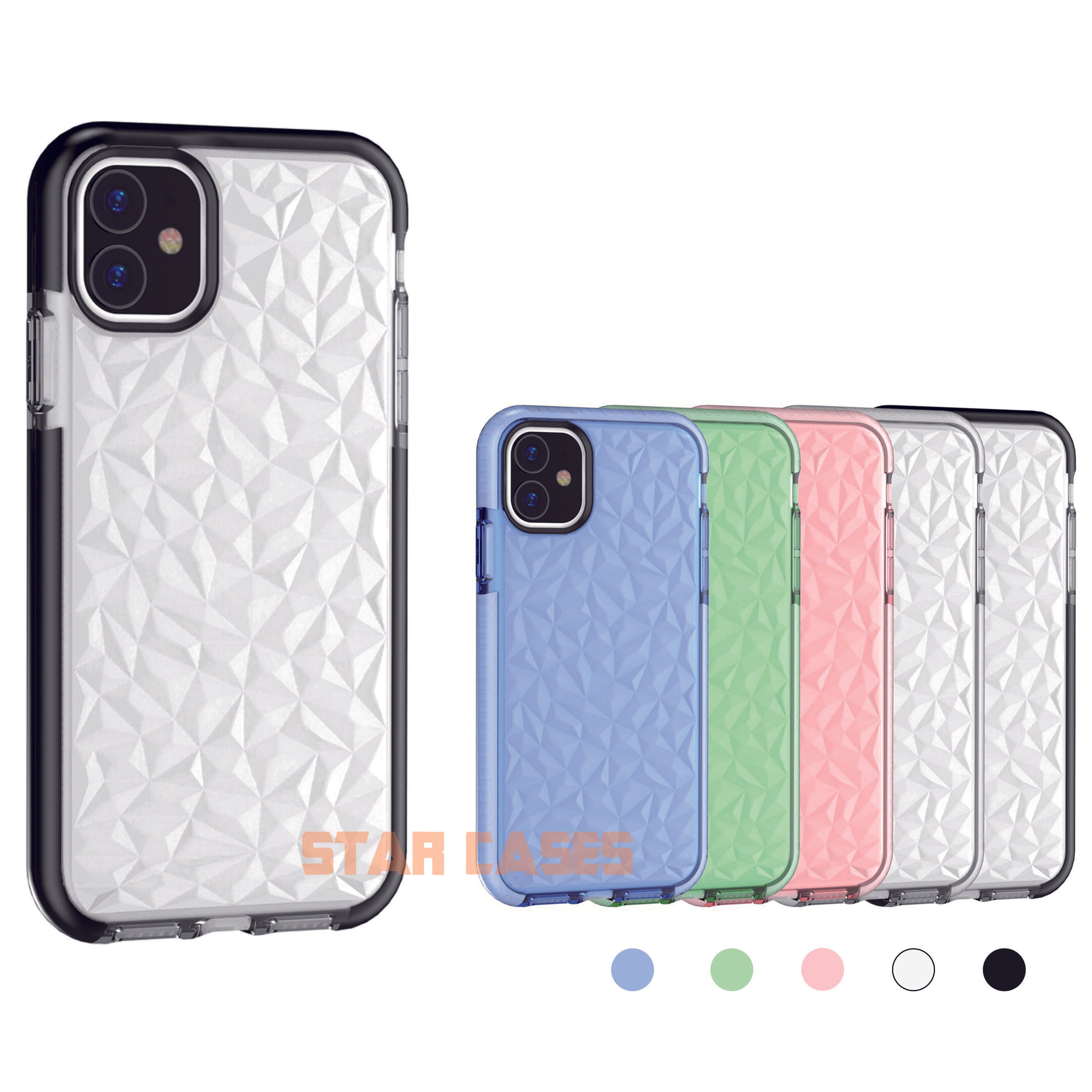iPhone 11 Pro Triangle Diamond Shockproof Case