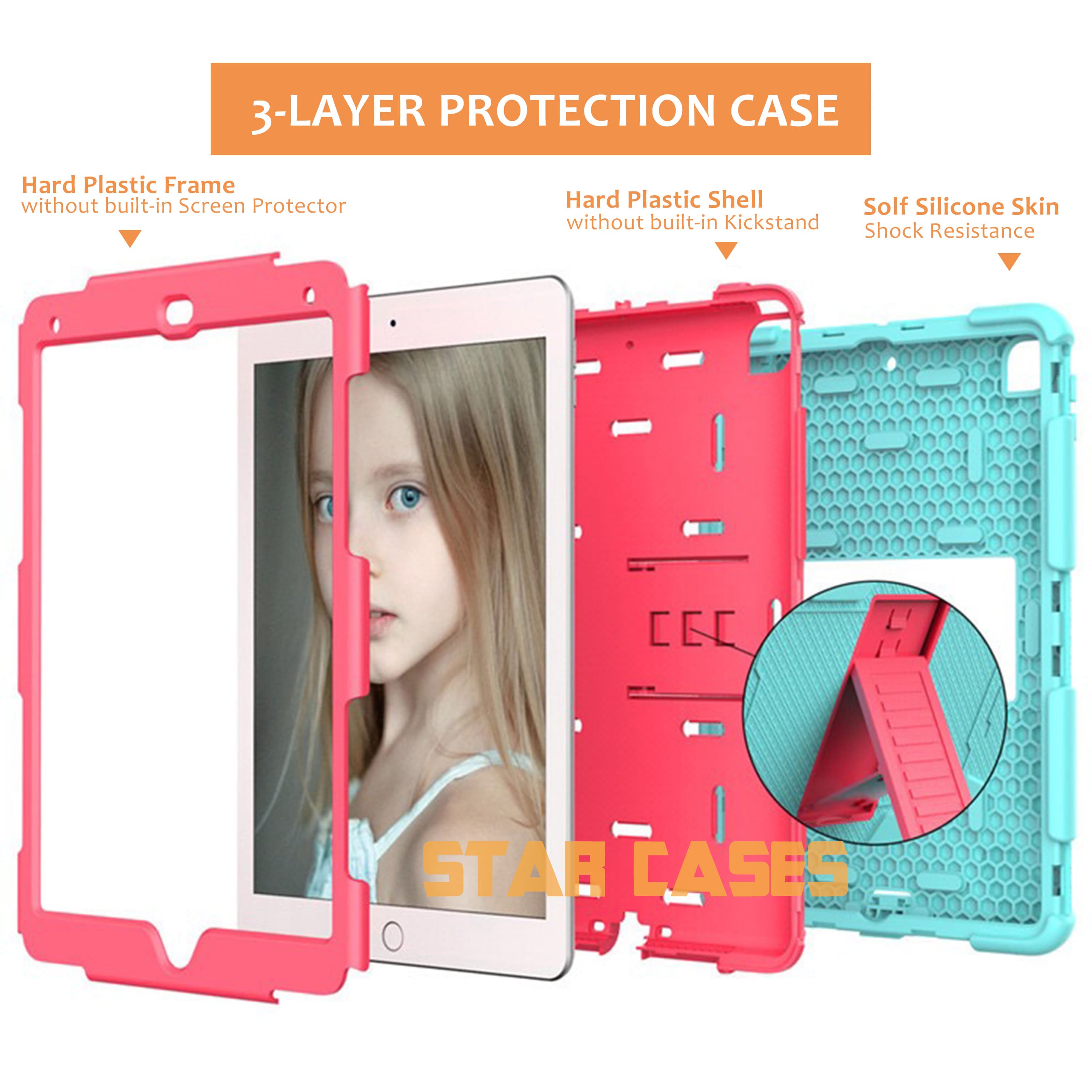 iPad Mini 4&5 Kids Heavy Duty Stand Case